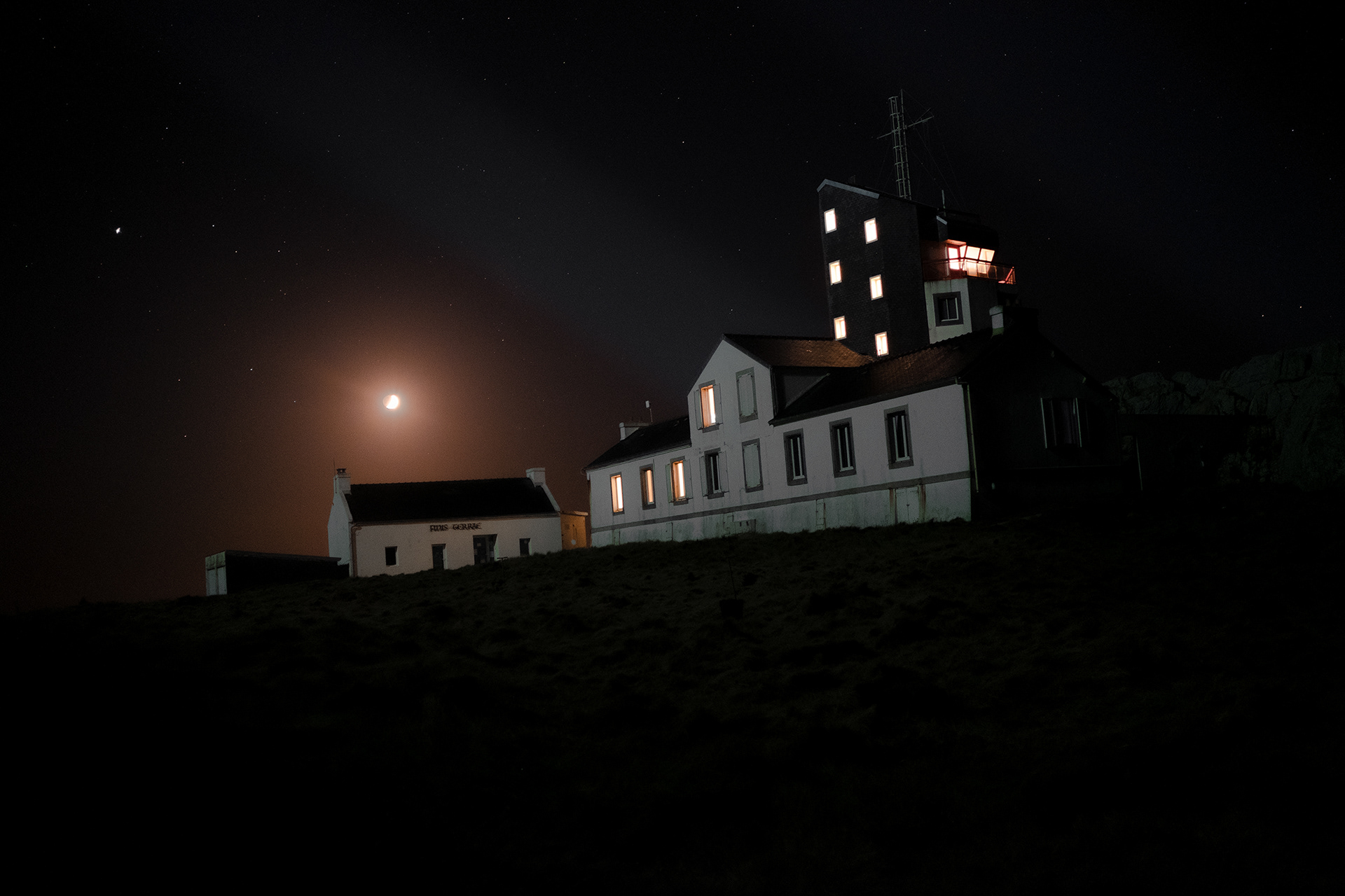 Le sémaphore sous les étoiles - Ouessant