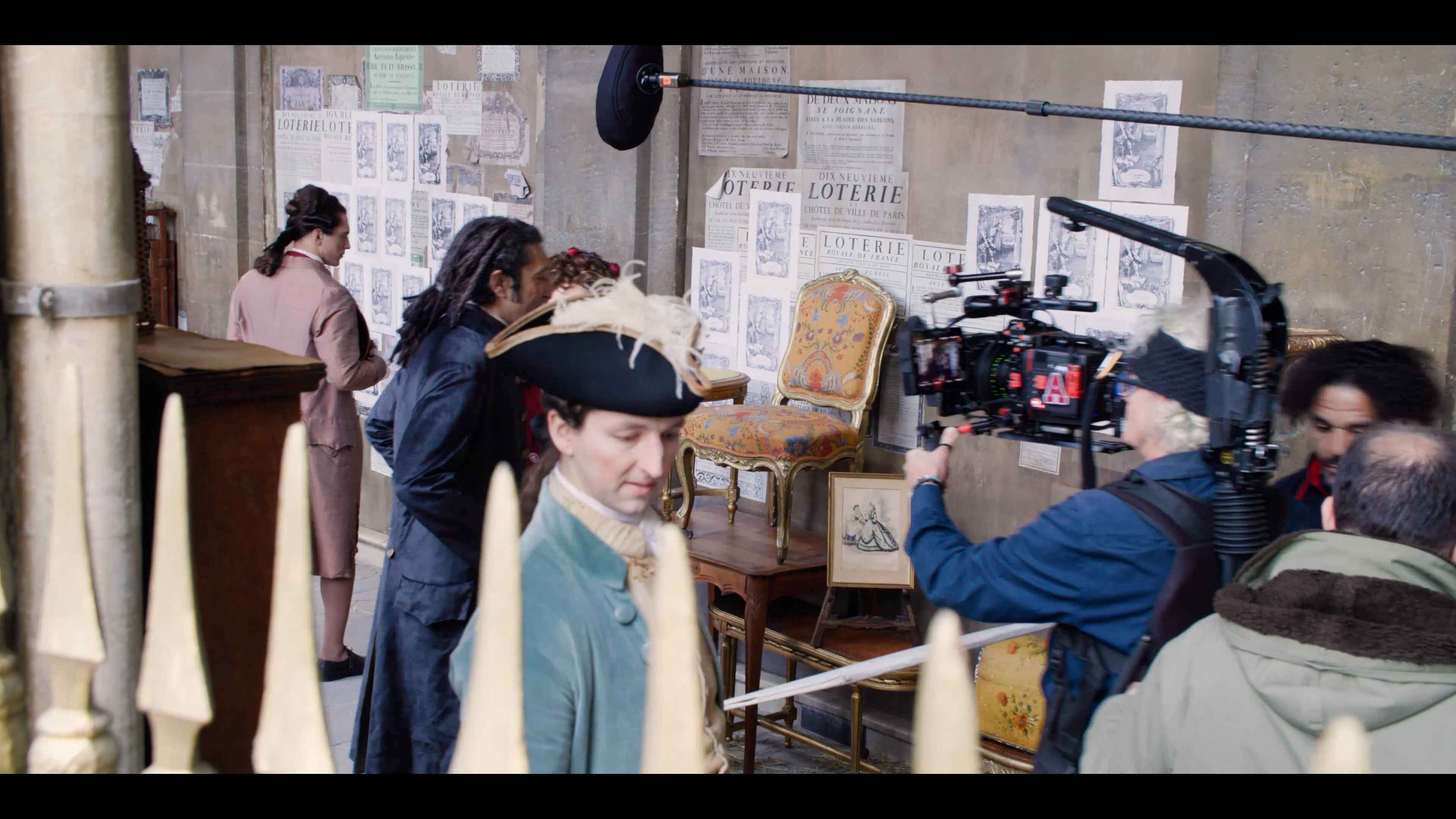 Tournage au palais Royal, Paris - les coulisses d'une création originale : Marie Antoinette l'affaire du collier - (c) Martin Peterolff