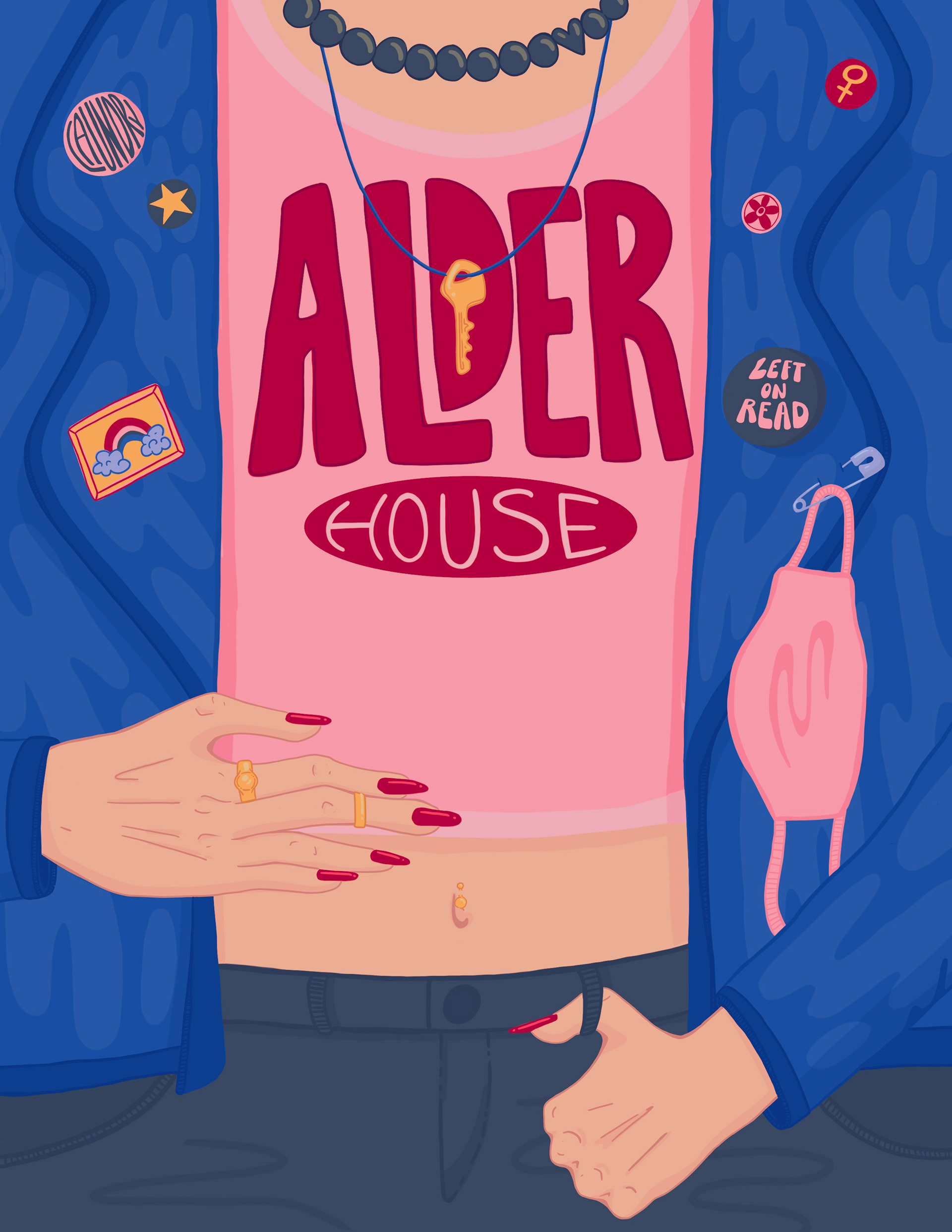 Illustration for "Behind the Scenes" a story by Kendall Porter https://www.dailyemerald.com/ethos/behind-the-scene/article_27f33e7c-6c52-11ec-adde-a7aae7b1c3d2.html