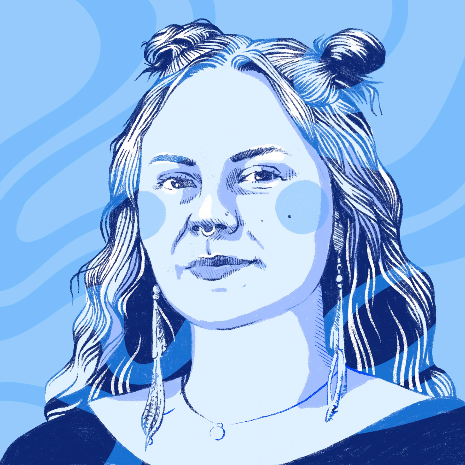 Portrait Illustration for NPR's Next Generation Radio