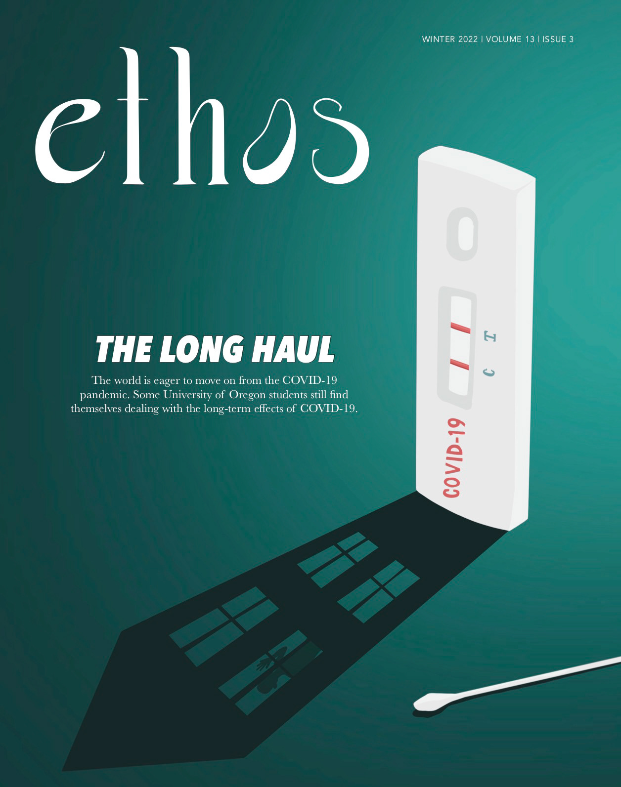 Cover illustration for "The Long Haul" a story by Jasmine Lewin (Ethos Winter 2022) https://www.dailyemerald.com/ethos/the-long-haul/article_2df8aede-ae5a-11ec-b122-9f67f000b810.html