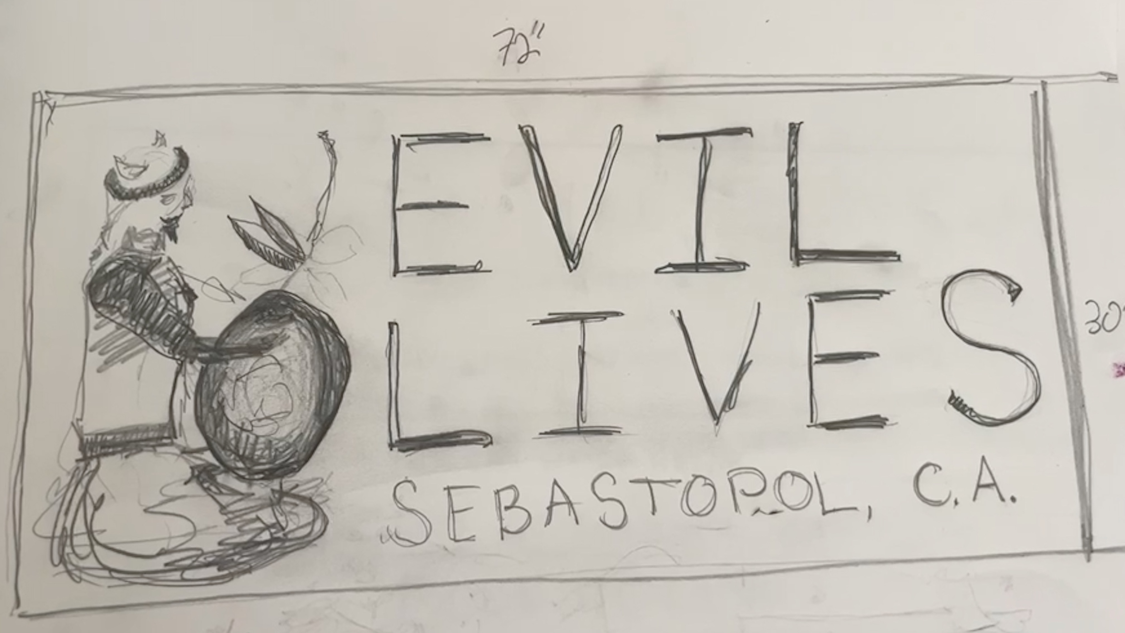 Initial sketch from client