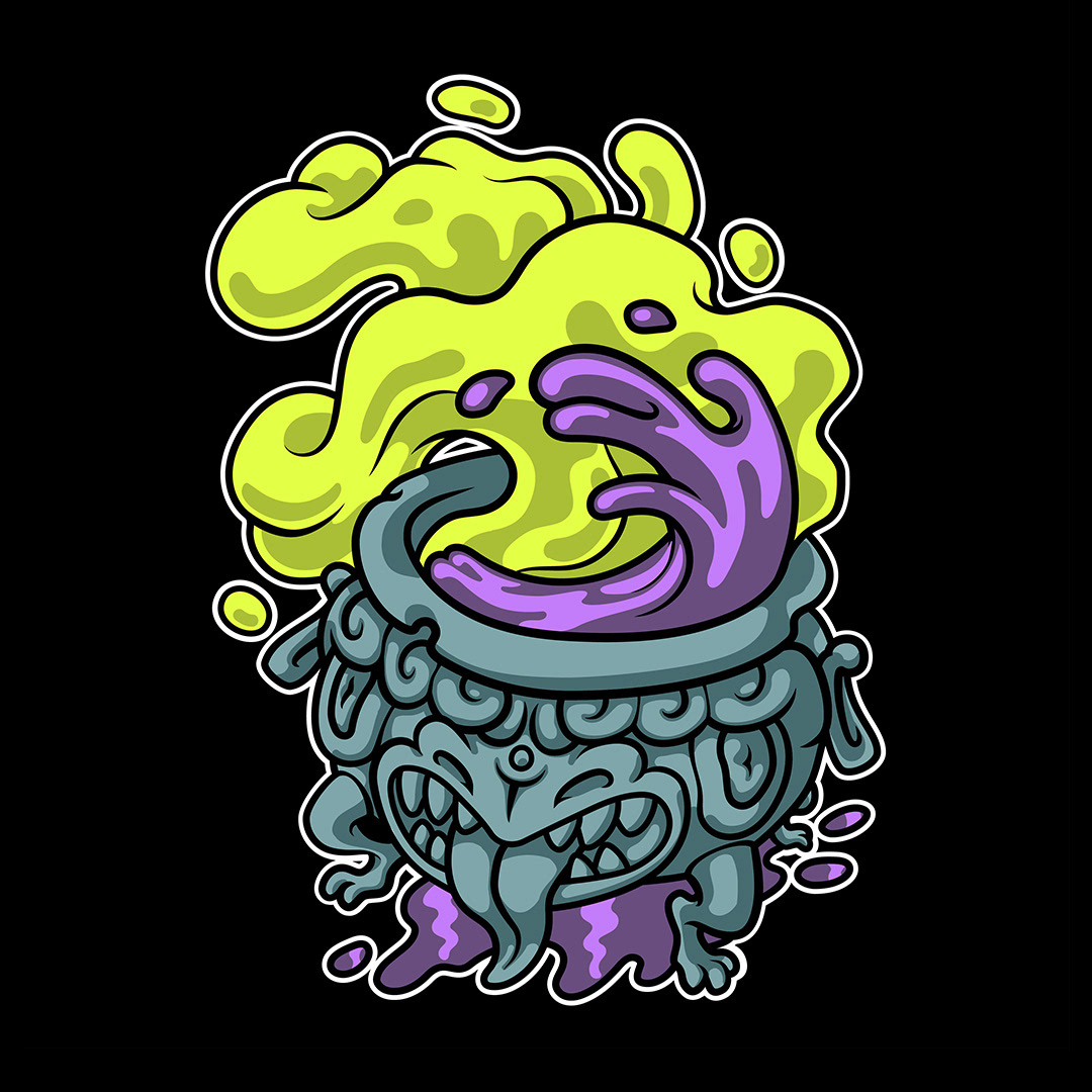 "Tipping Cauldron" | vector illustration | 2019