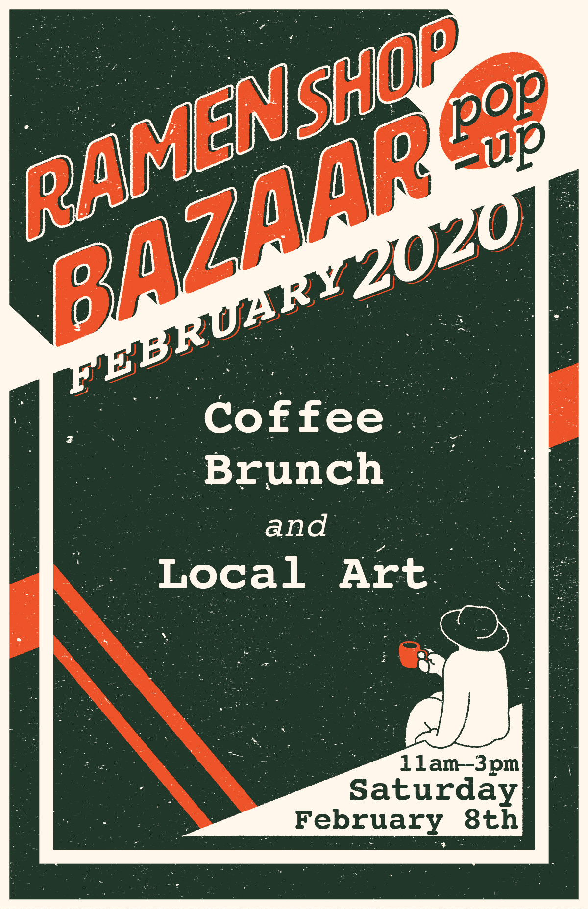 Ramen Shop Bazaar Pop-Up | poster design | Ramen Shop, Oakland | 2020