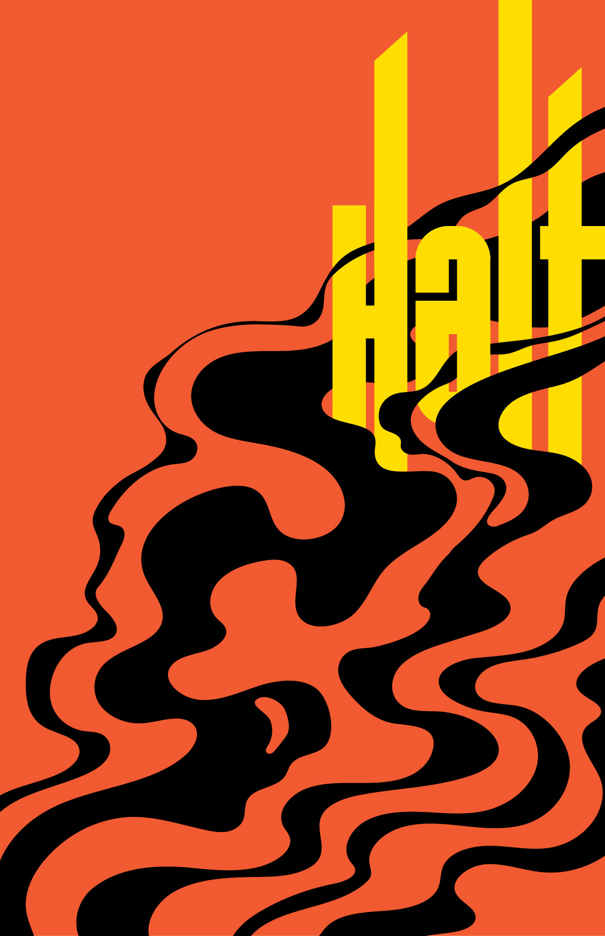 Halt | poster design experiment | 2019