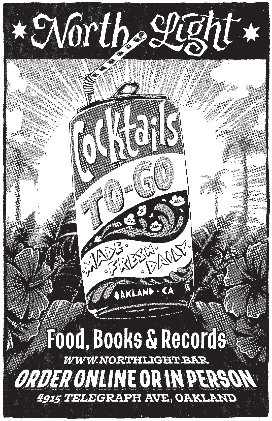 Cocktails To Go | flyer design | North Light | 2020