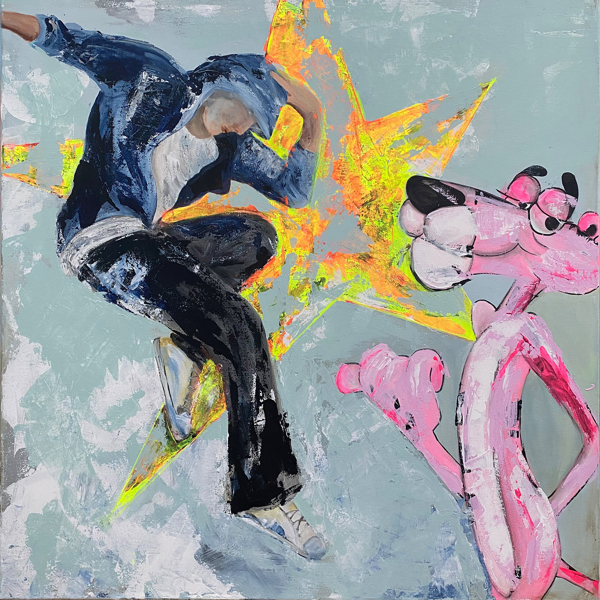 Dancing Star 80 x 80 cm