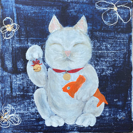 Lucky Cat Indigo