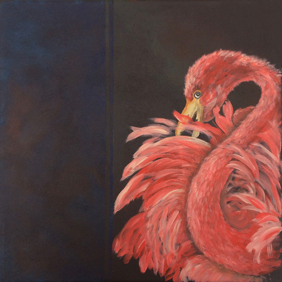 Pink Flamingo 45 x 45 cm