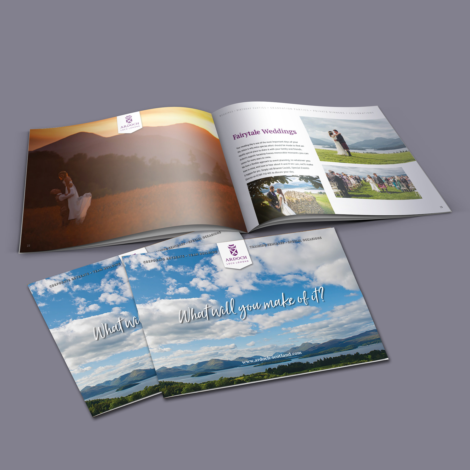 Funnel traffic with an embedded media rich digital eBrochure.