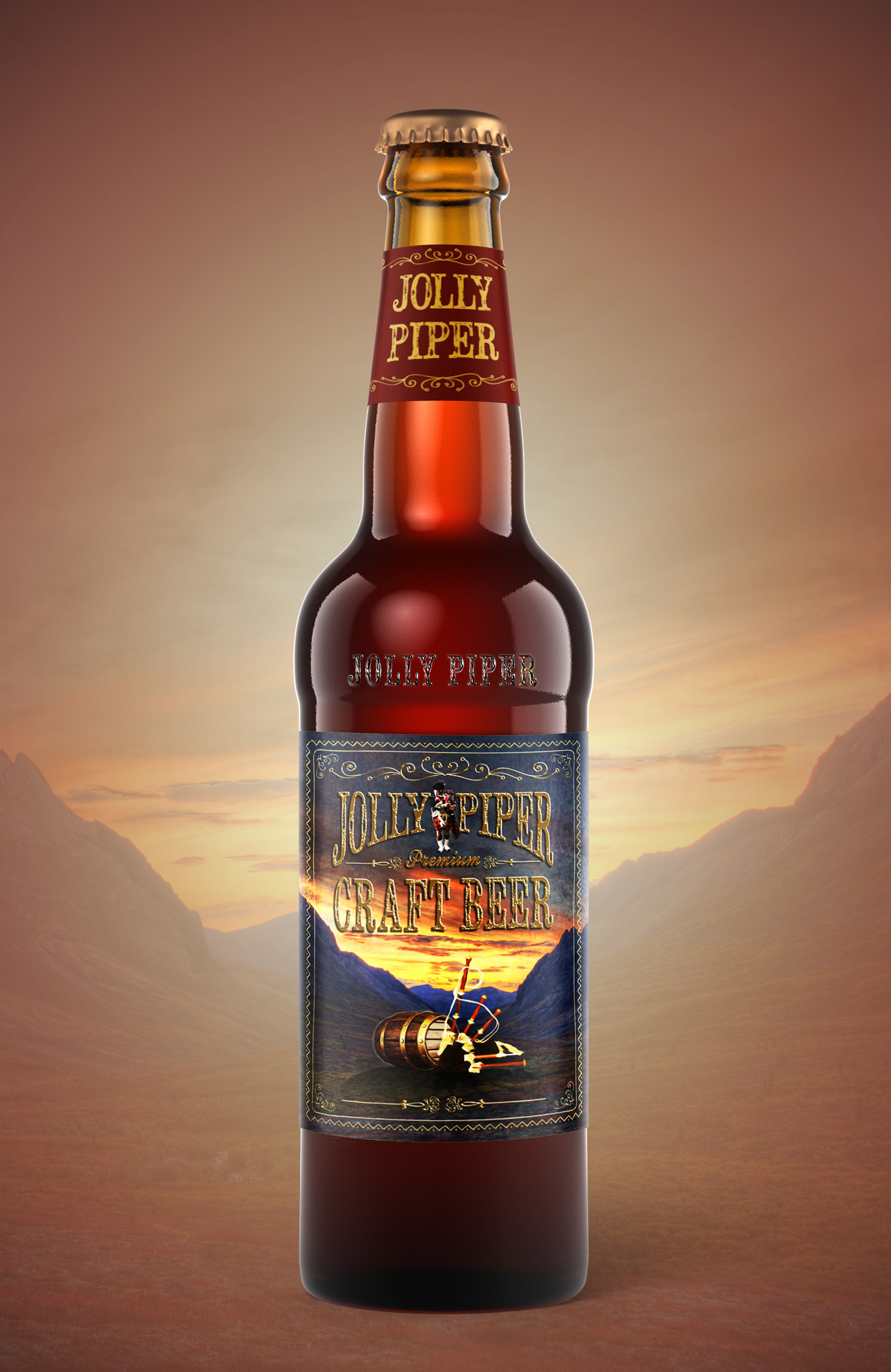 Beer bottle label design