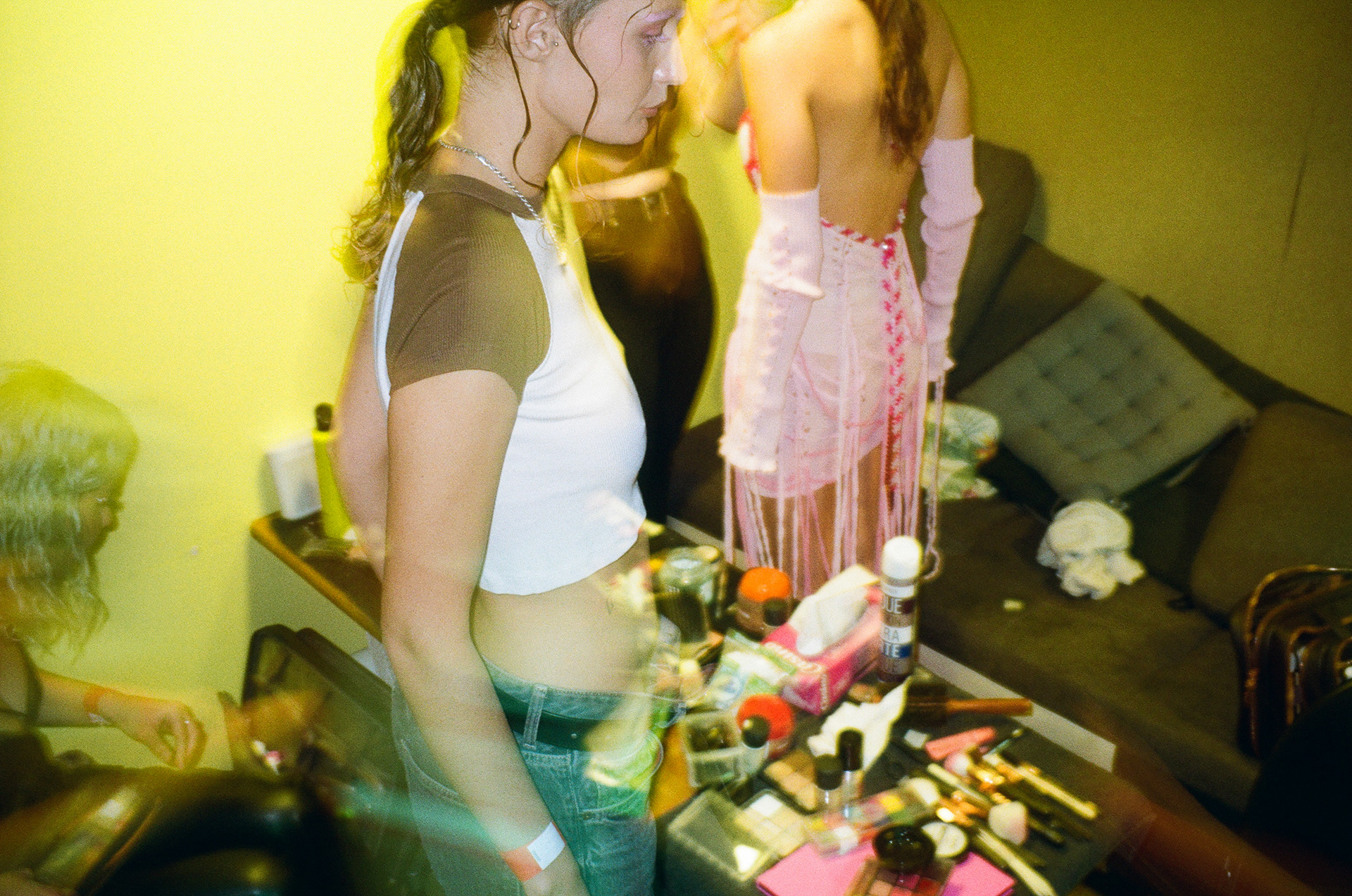 Backstage at Laura Arbault
