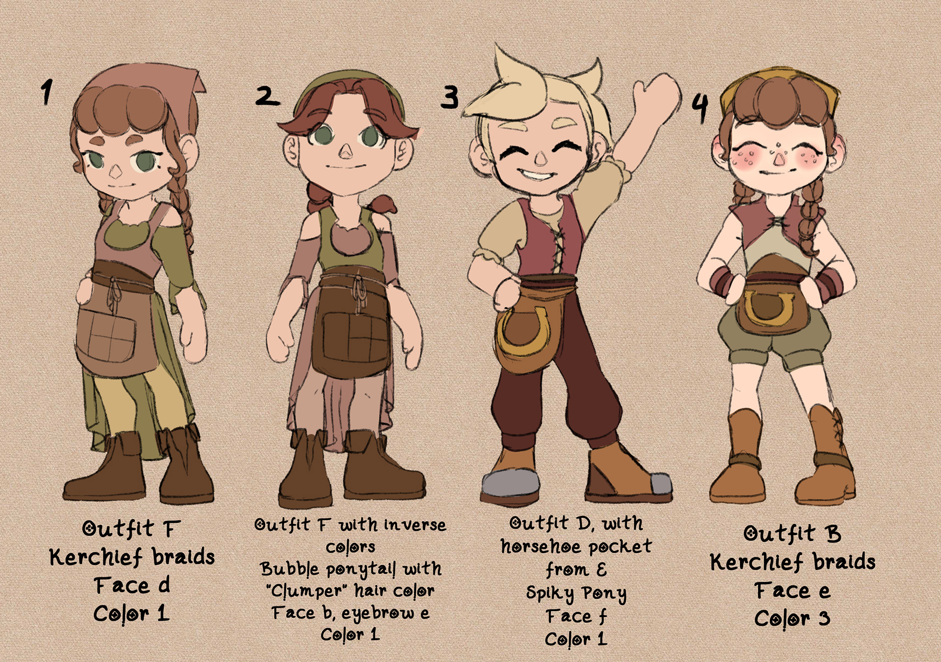 Combined Outfits  {Time: 1h 10mins}