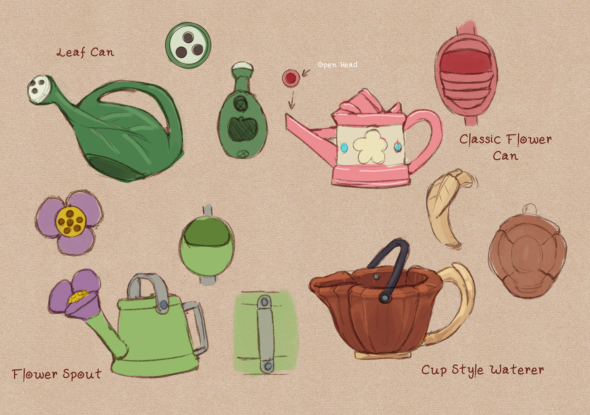 Watering Can Props  {Time: 40mins}
