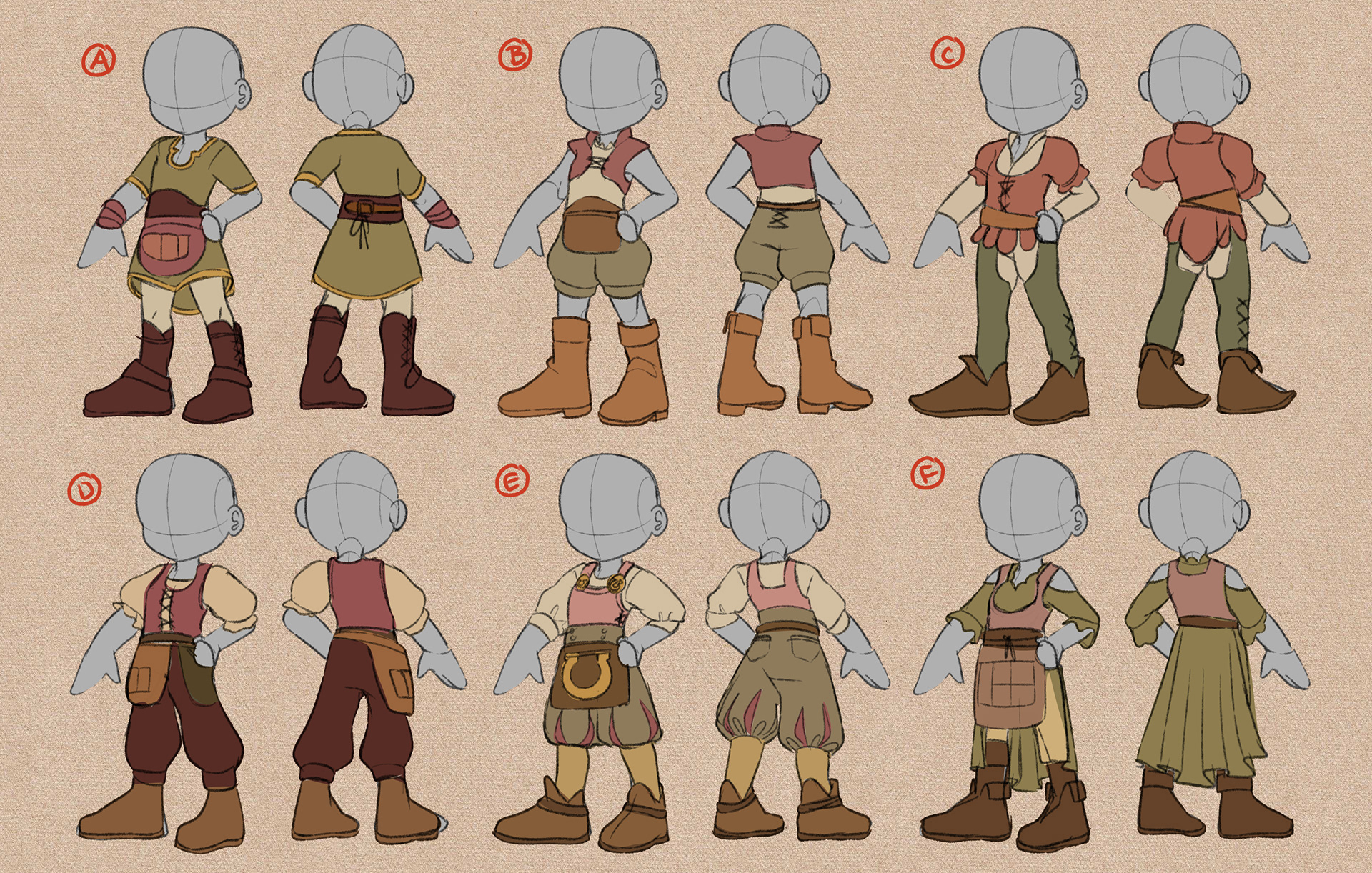 Outfits  {Time: 1h 10mins}