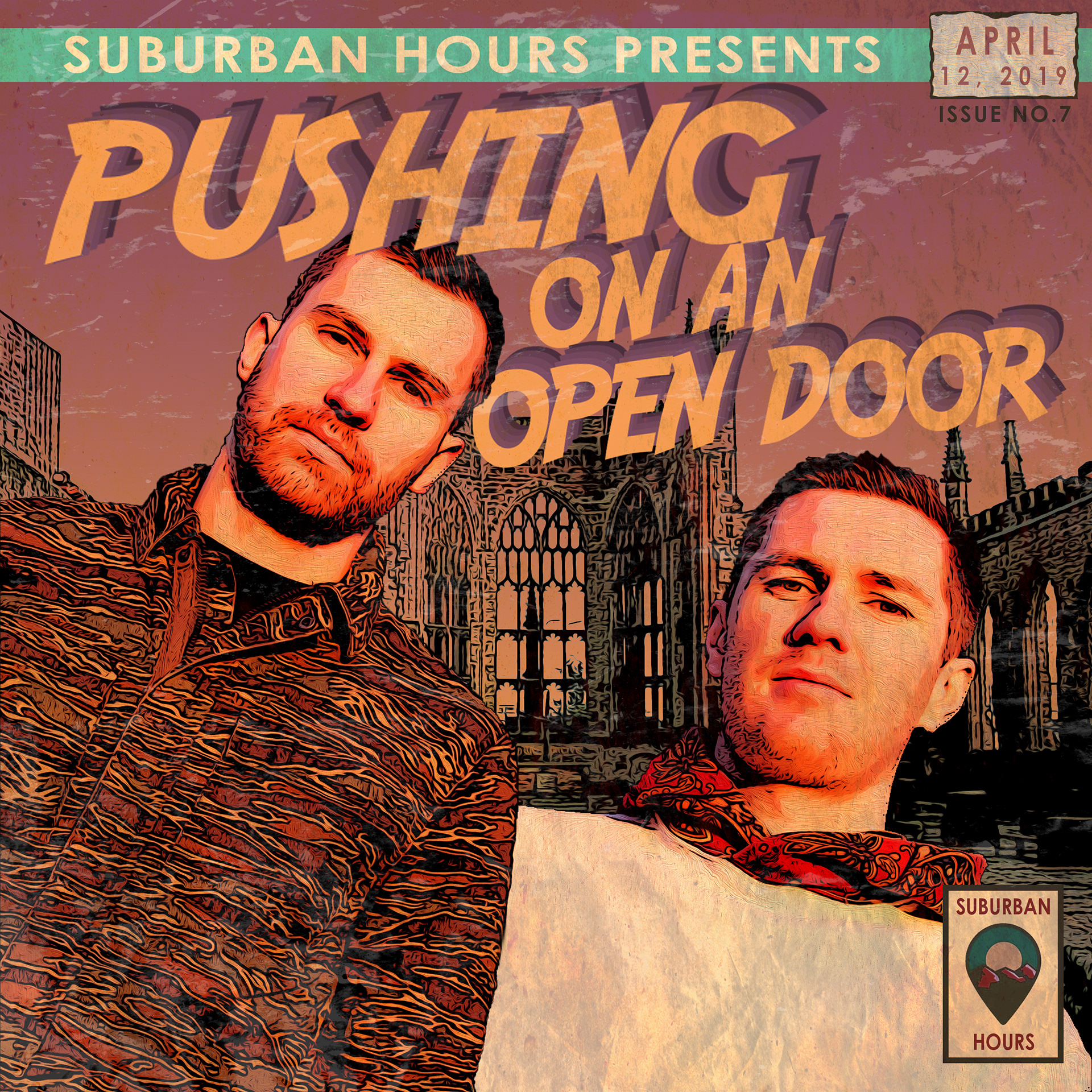 Suburban Hours - Pushing on an Open Door | Official Cover Artwork