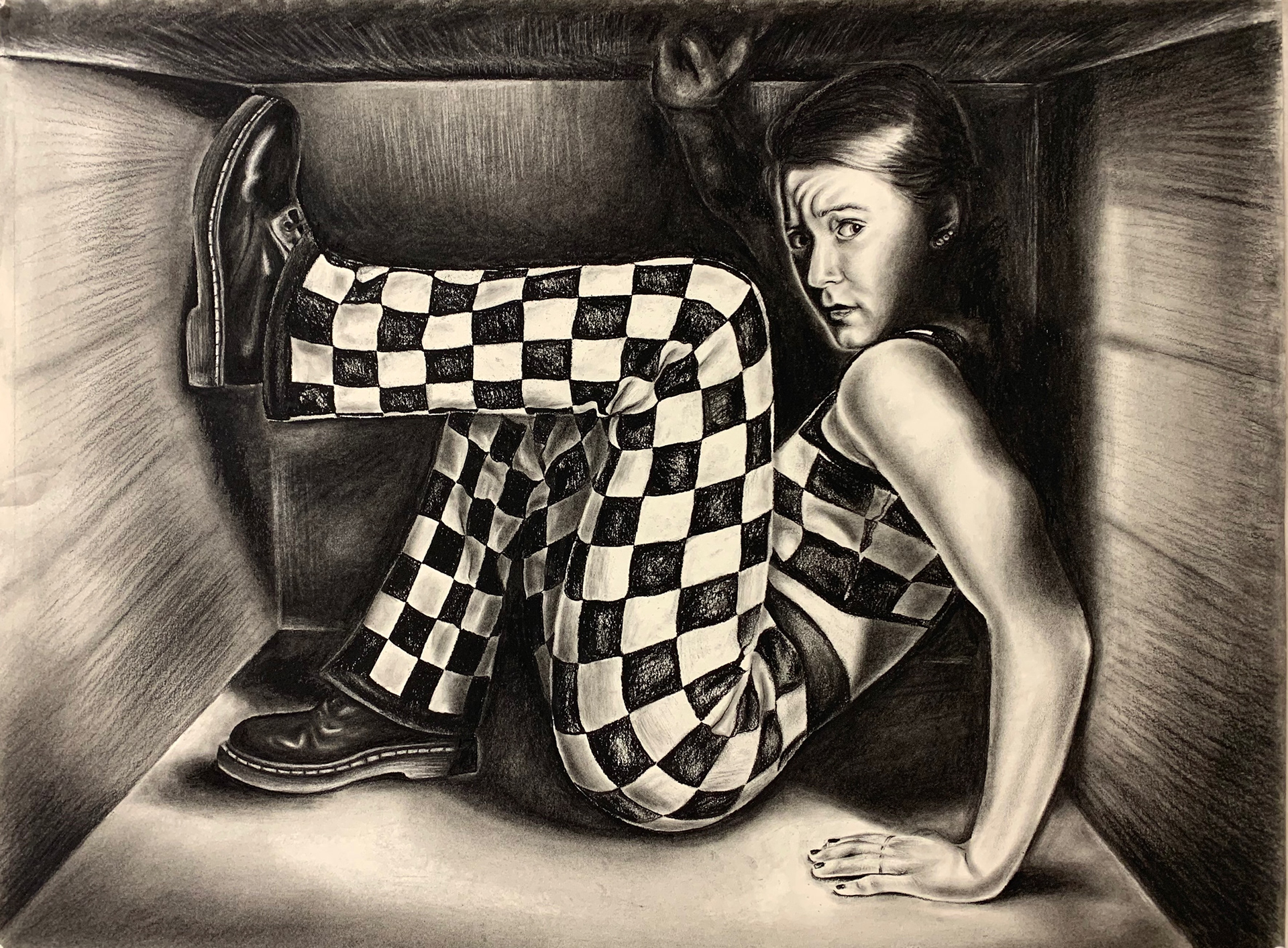 Trapped / 2023 / 18x24"