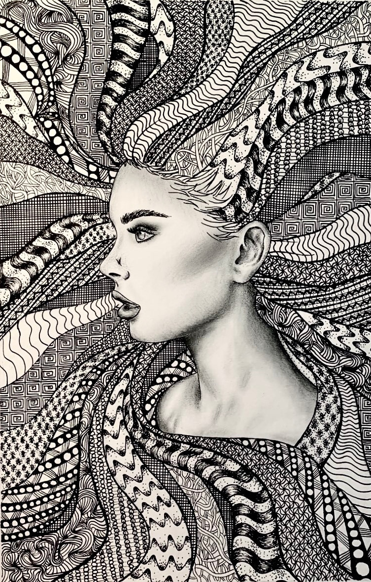 Entangled / 2020 / 7x10"