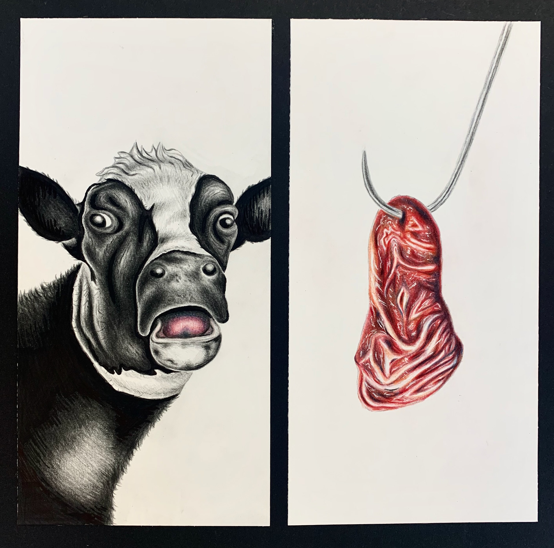 Life and Death / 2022 / 12x12"