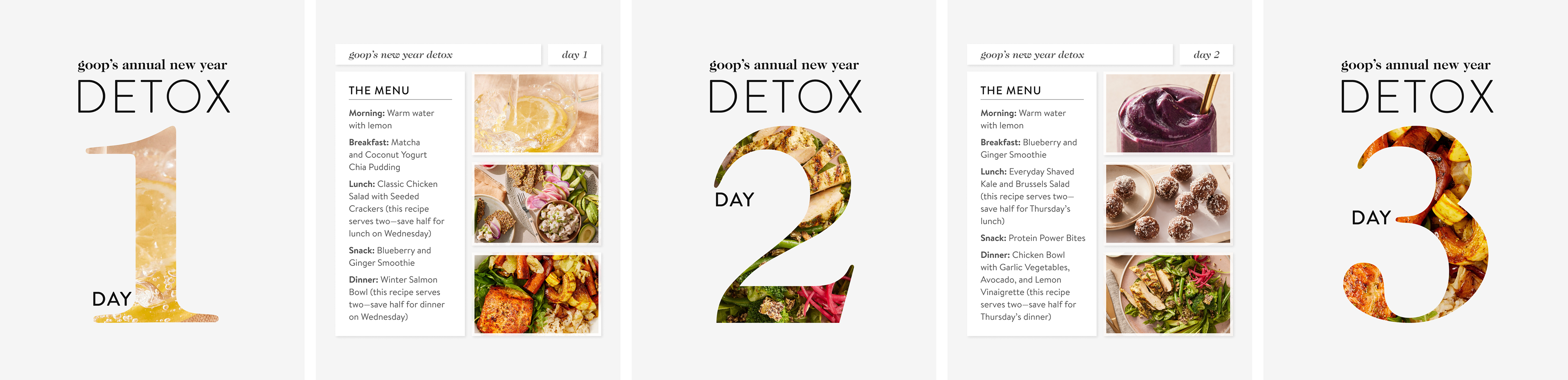 GOOP ANNUAL DETOX - RECIPES