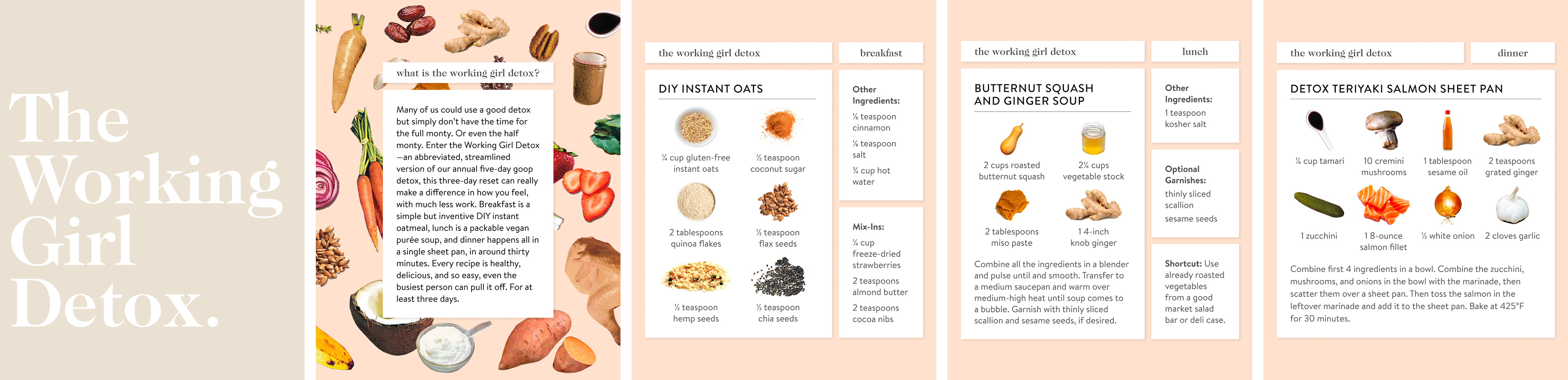 WORKING GIRL DETOX - RECIPE ROUNDUP