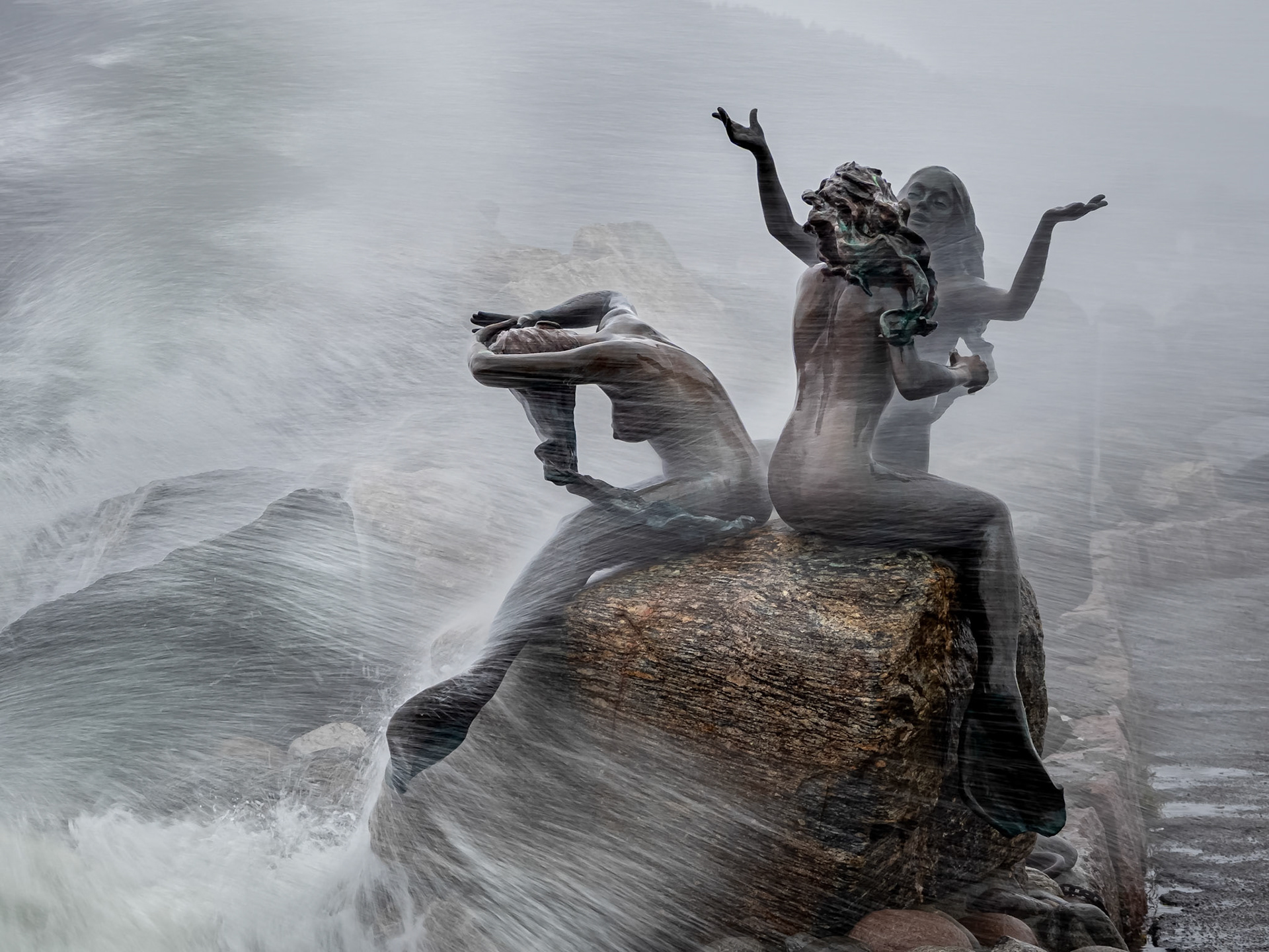Winter Storm.  - Drøbak, Norway. February 2020