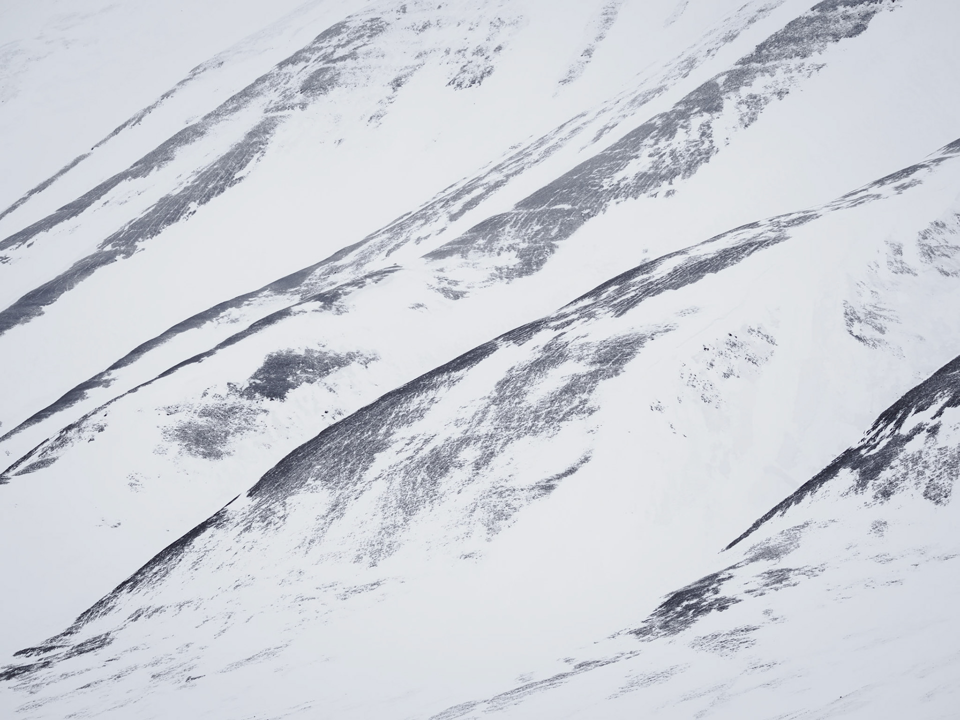 Mountain Slope.   - Svalbard, Norway. March 2023