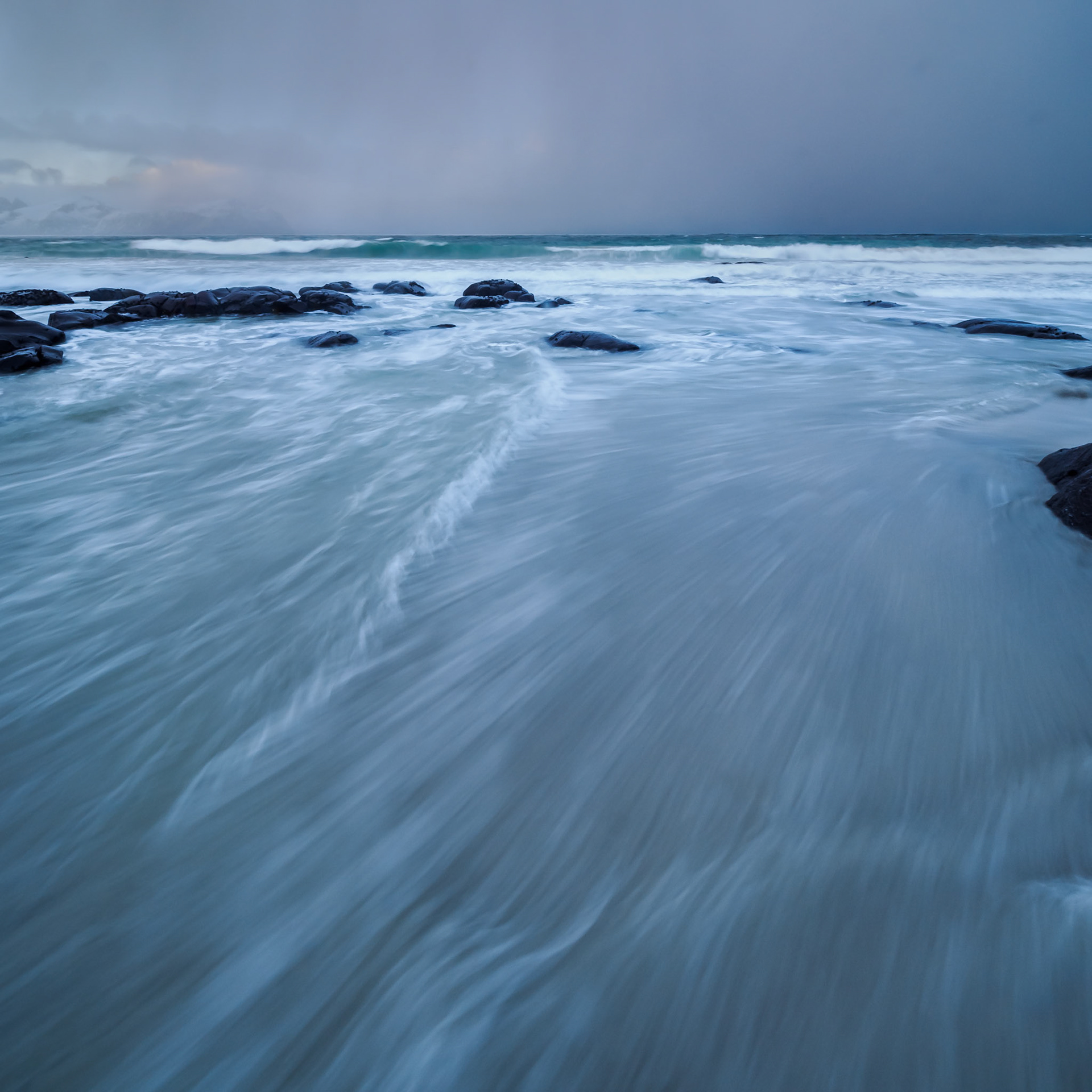 Blue Flow.  - Lofoten, Norway. January 2023
