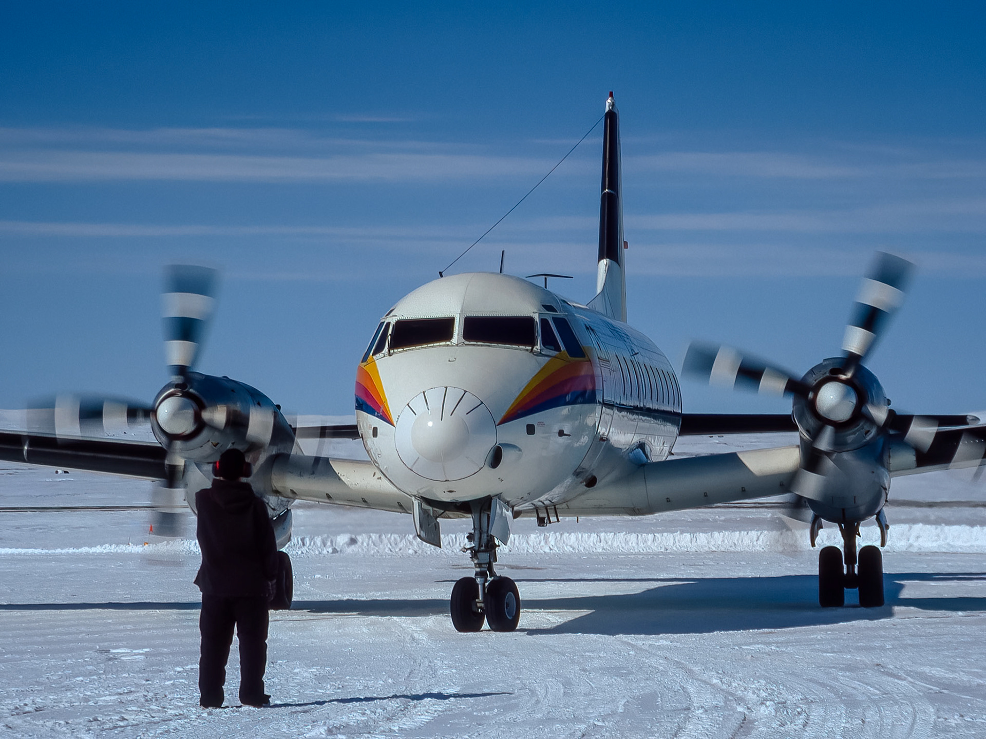 From the Outside World.    - Clyde River, Baffin Island, Nunavut. May 2002