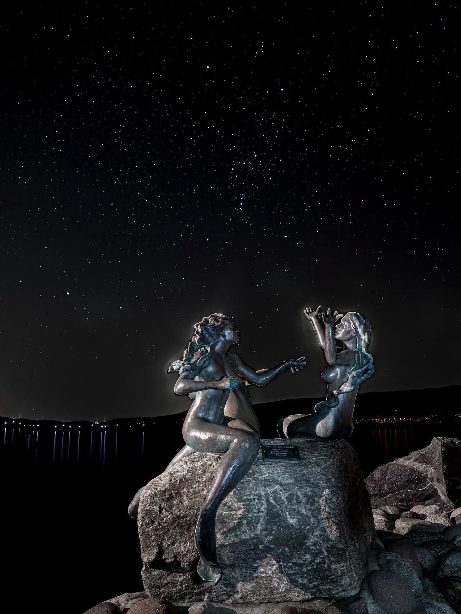 Reaching for Orion.  - Drøbak, Norway. February 2020