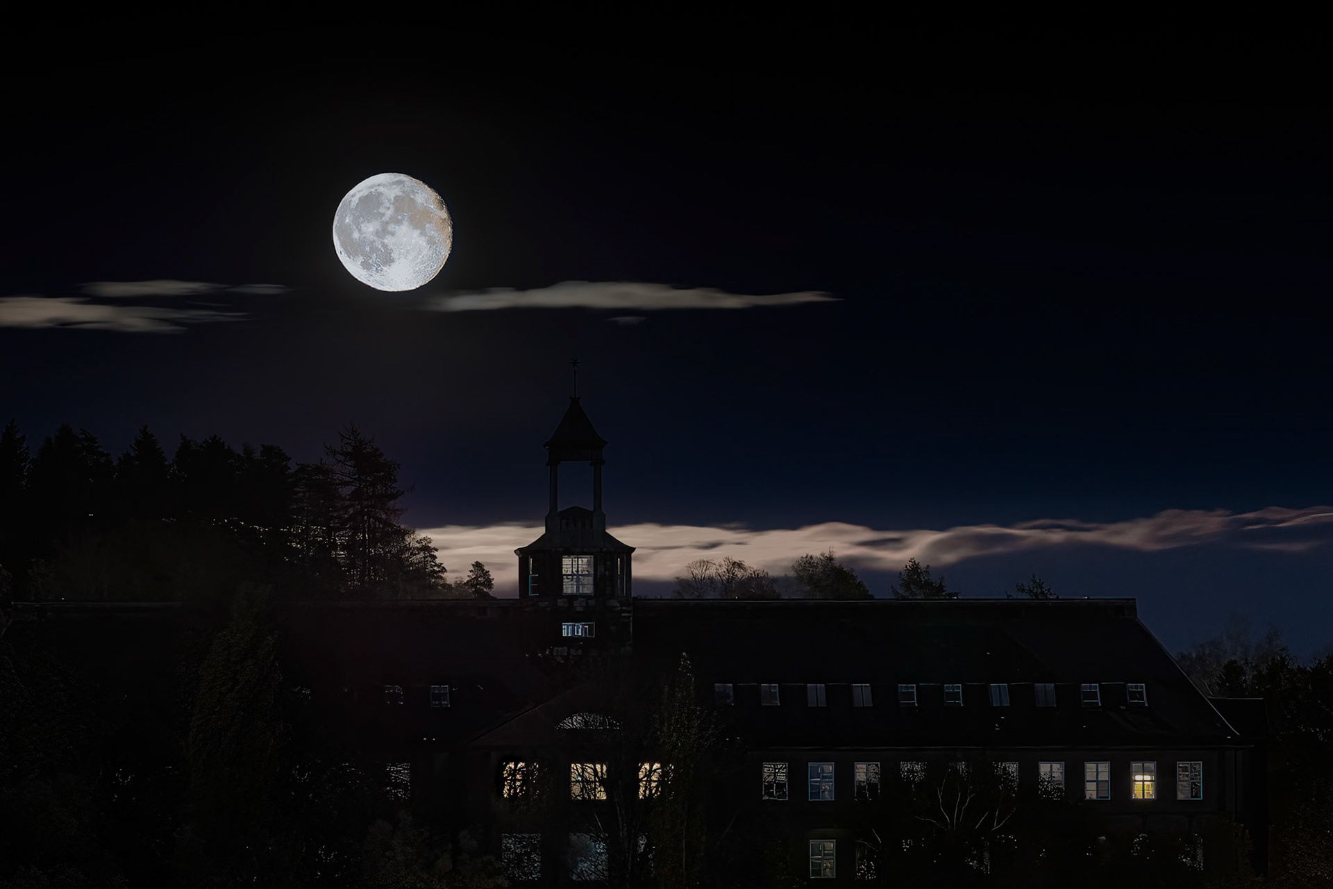 Night at the Campus I.  - Ås, Norway. October 2021