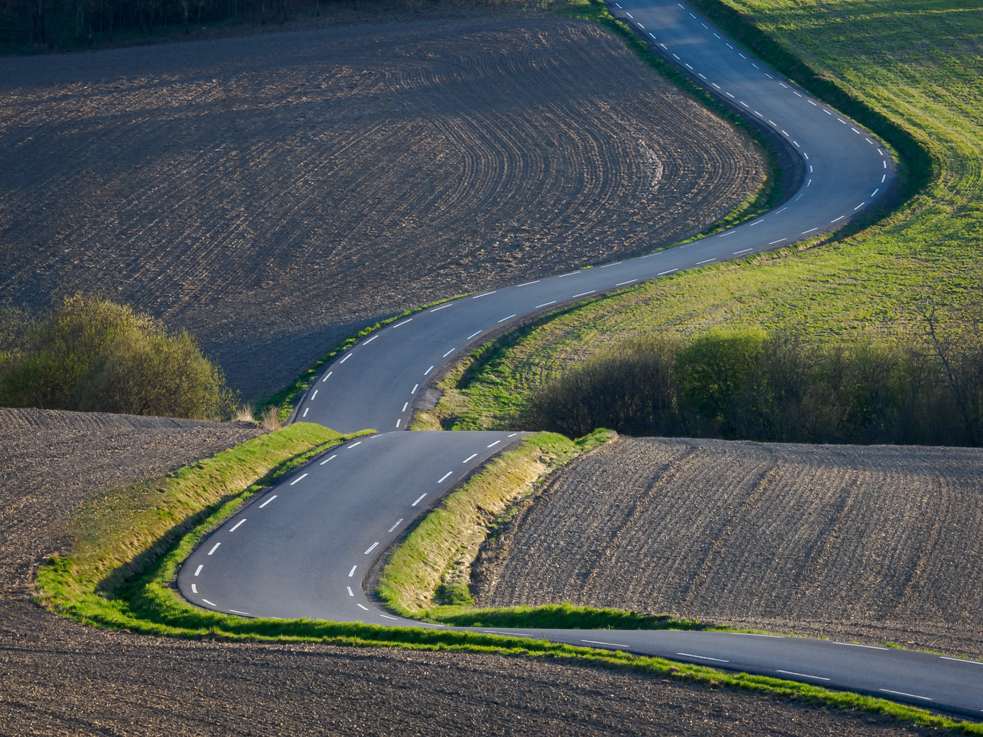 Winding Road.  - Ås, Norway. May 2023