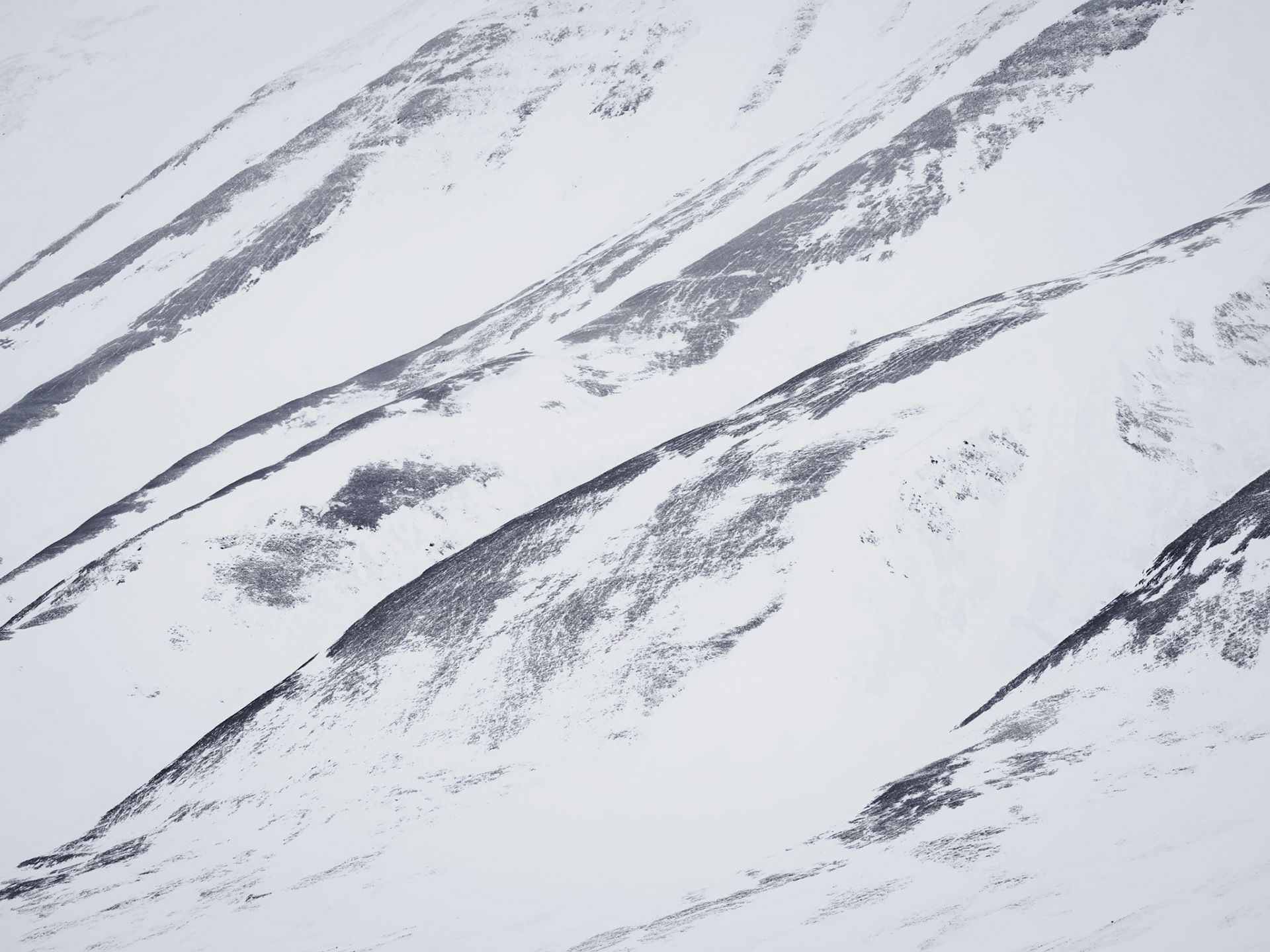 Mountain Slope.   - Svalbard, Norway. March 2023