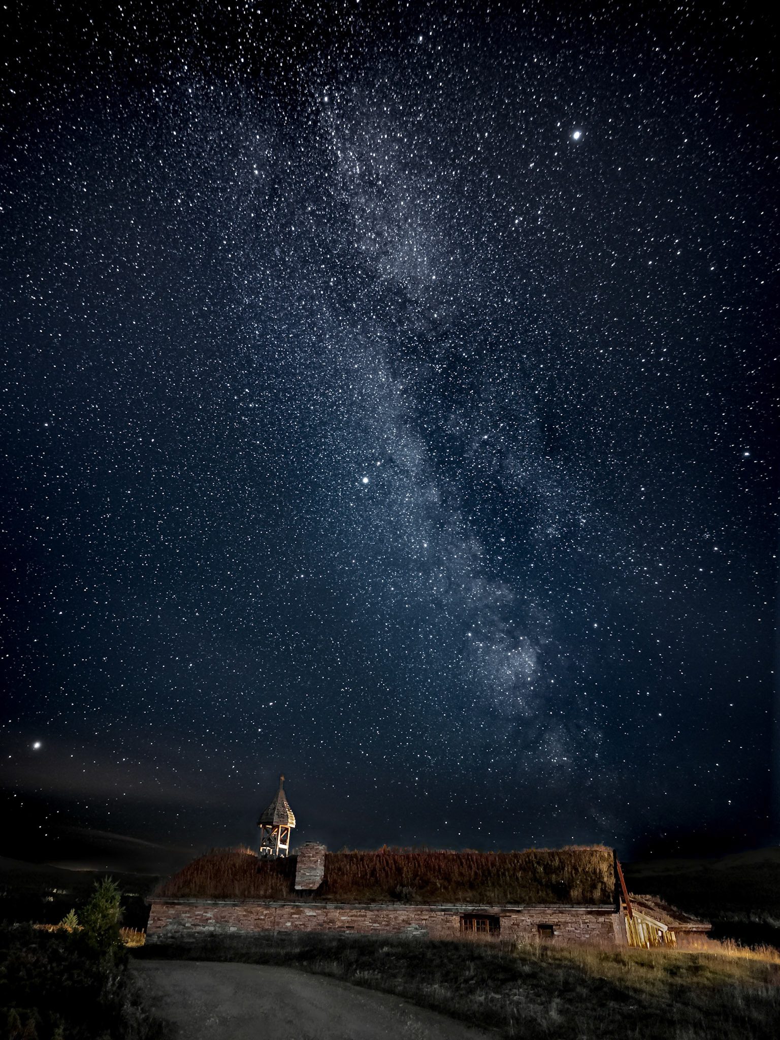 Night at the Chapel.  - Venabygdsfjellet, Norway. August 2022