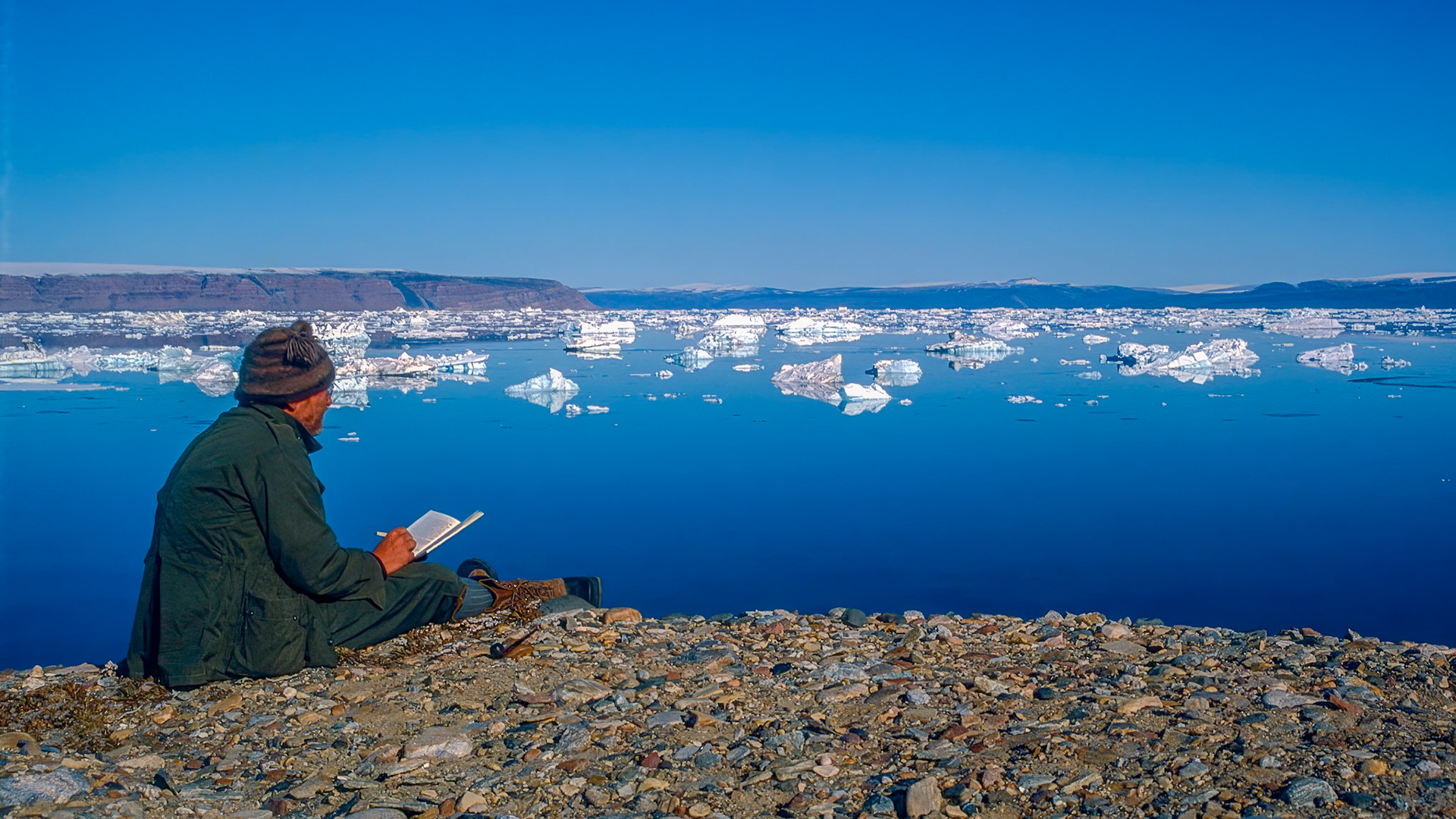 The Diary.  - Wolstenholme Fjord, Northwest Greenland. August 1986