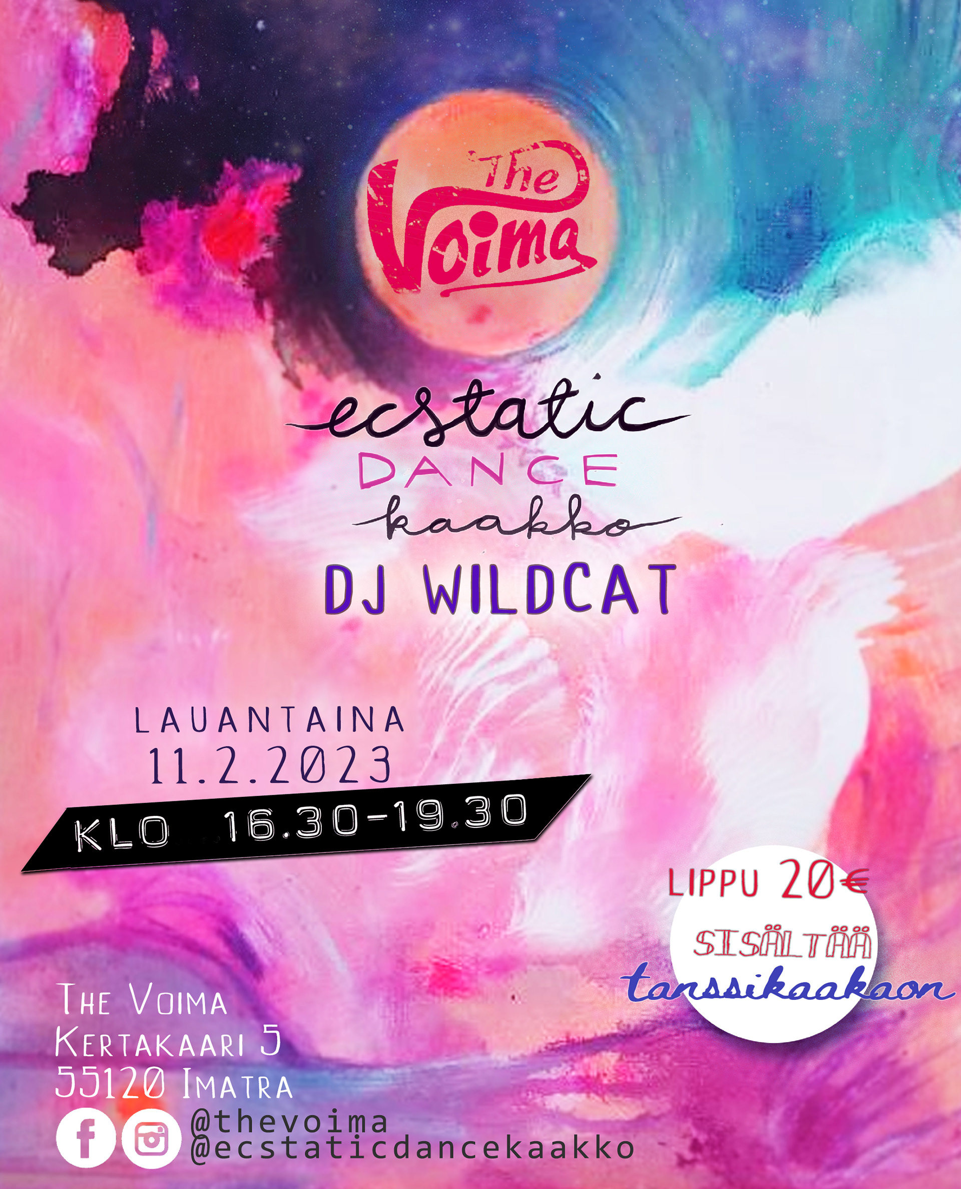 Ecstatic Dance -tapahtumajuliste 