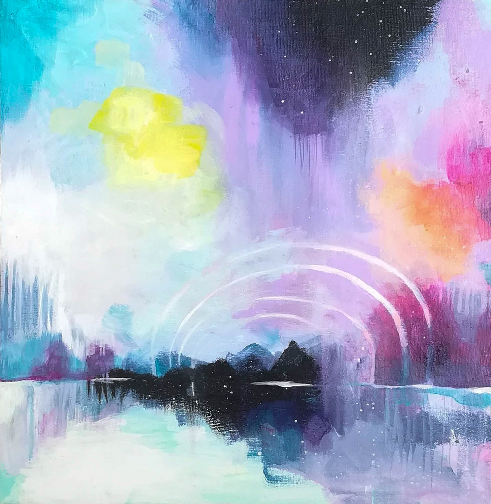 Dreamscape I, 2019 Akryyli kankaalle 40x40