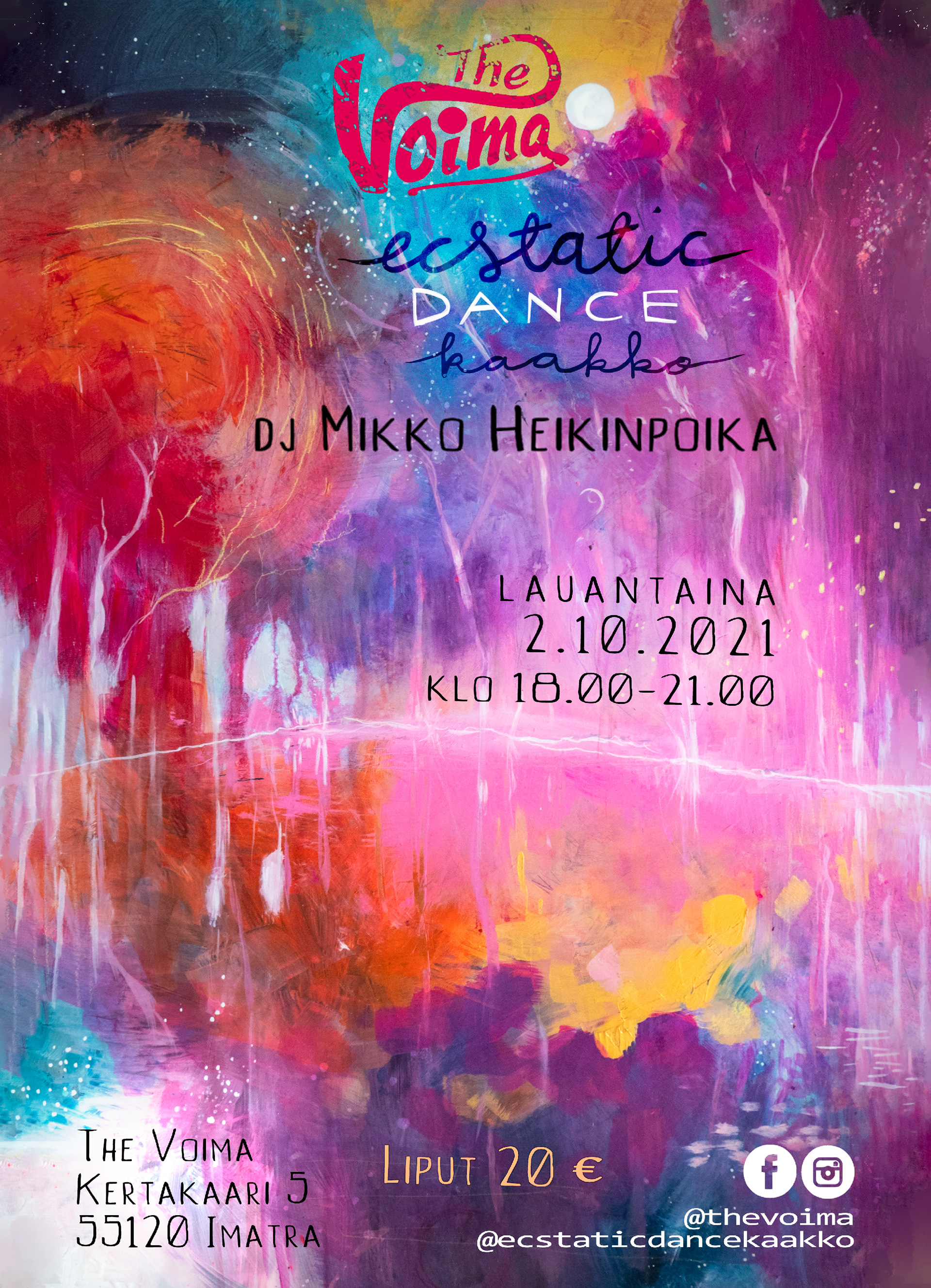 Ecstatic Dance -tapahtumajuliste 