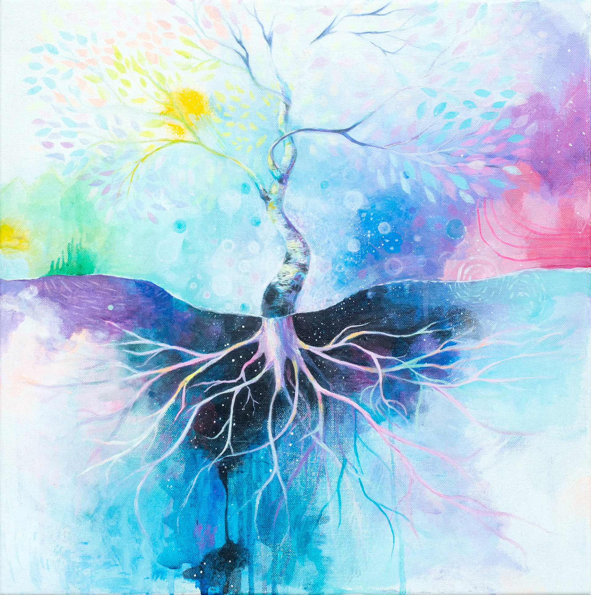 Kilpisjärvi 2018 akryyli kankaalle