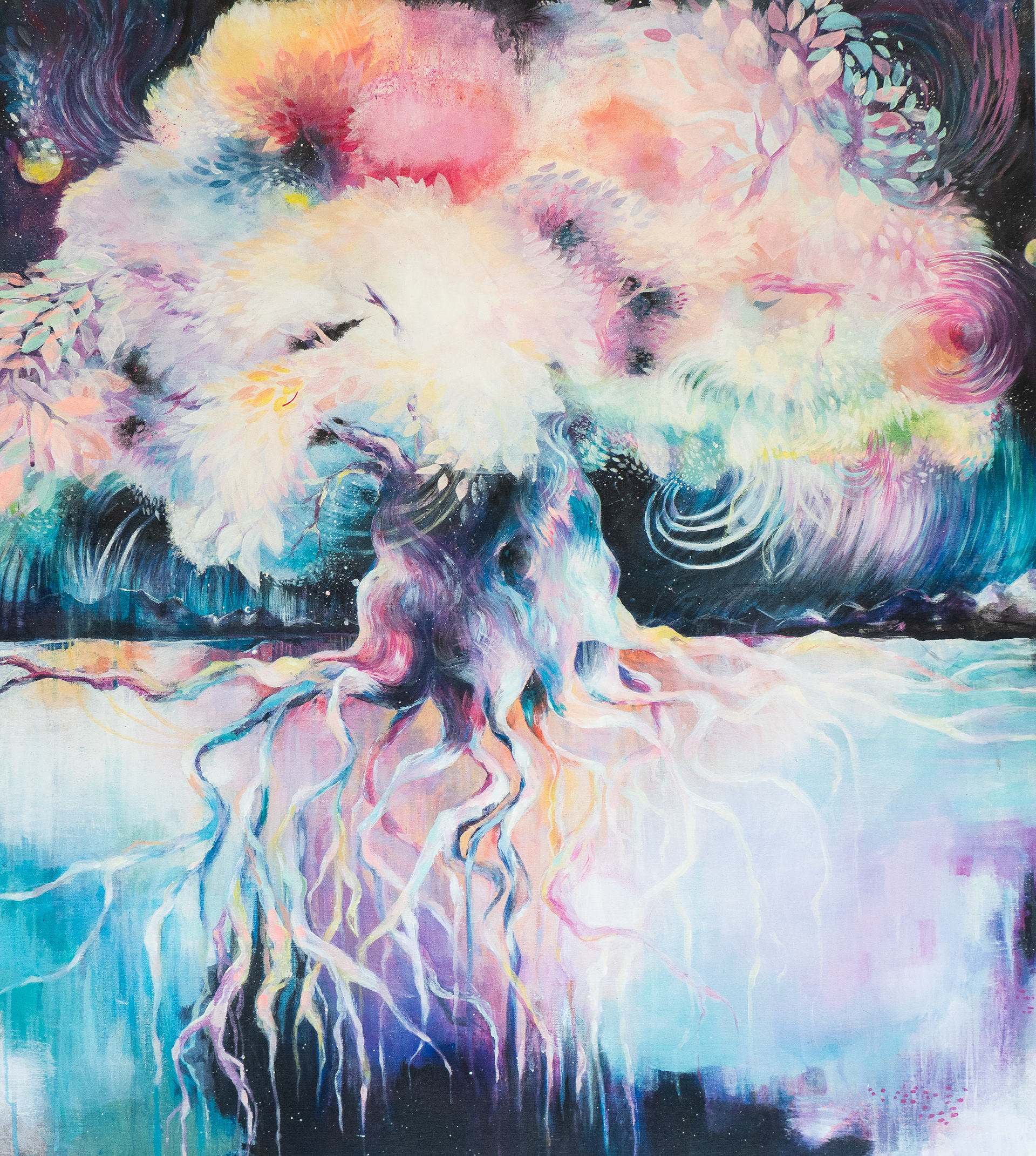 Coimbra 2019 100 x 110cm akryyli kankaalle