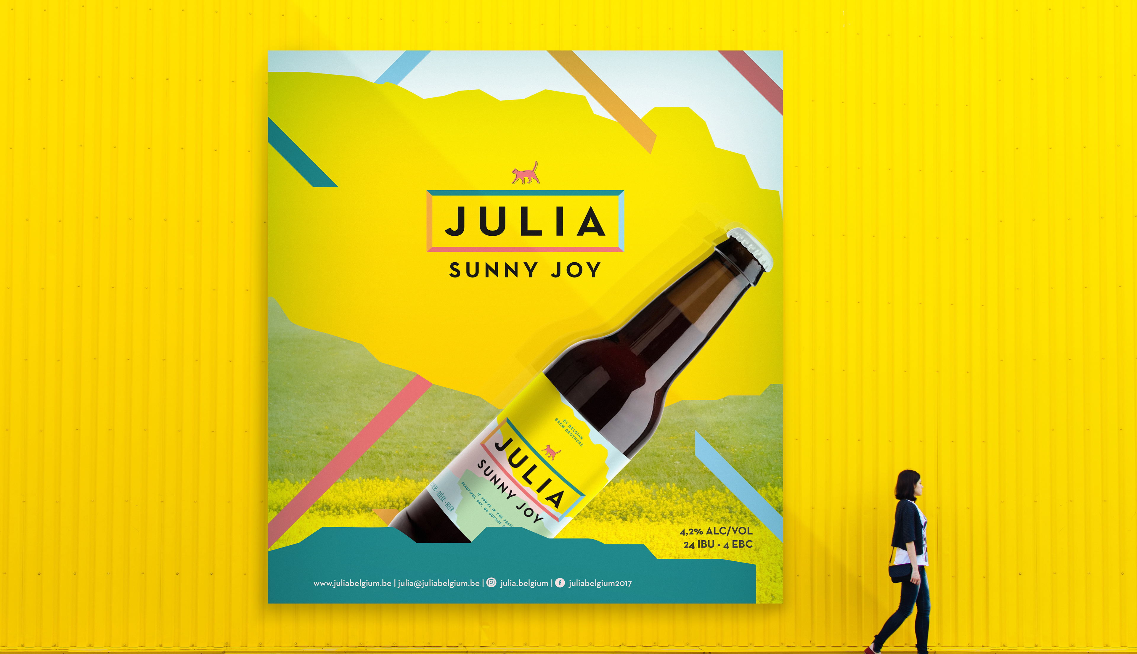 Branding voor Julia, een gebrouwen aperitief.