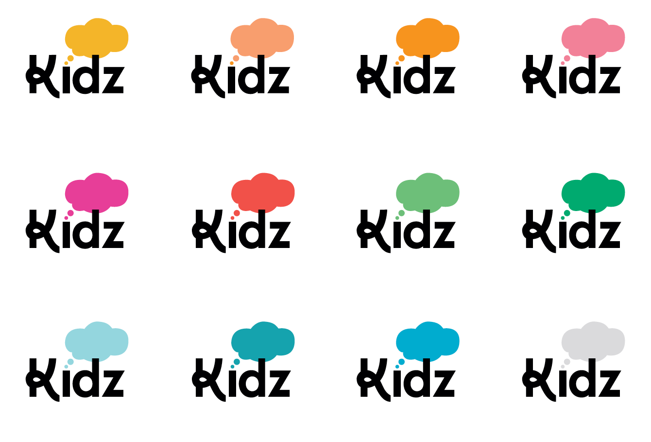Branding voor kinderopvanggroep Kidz te Roeselare.