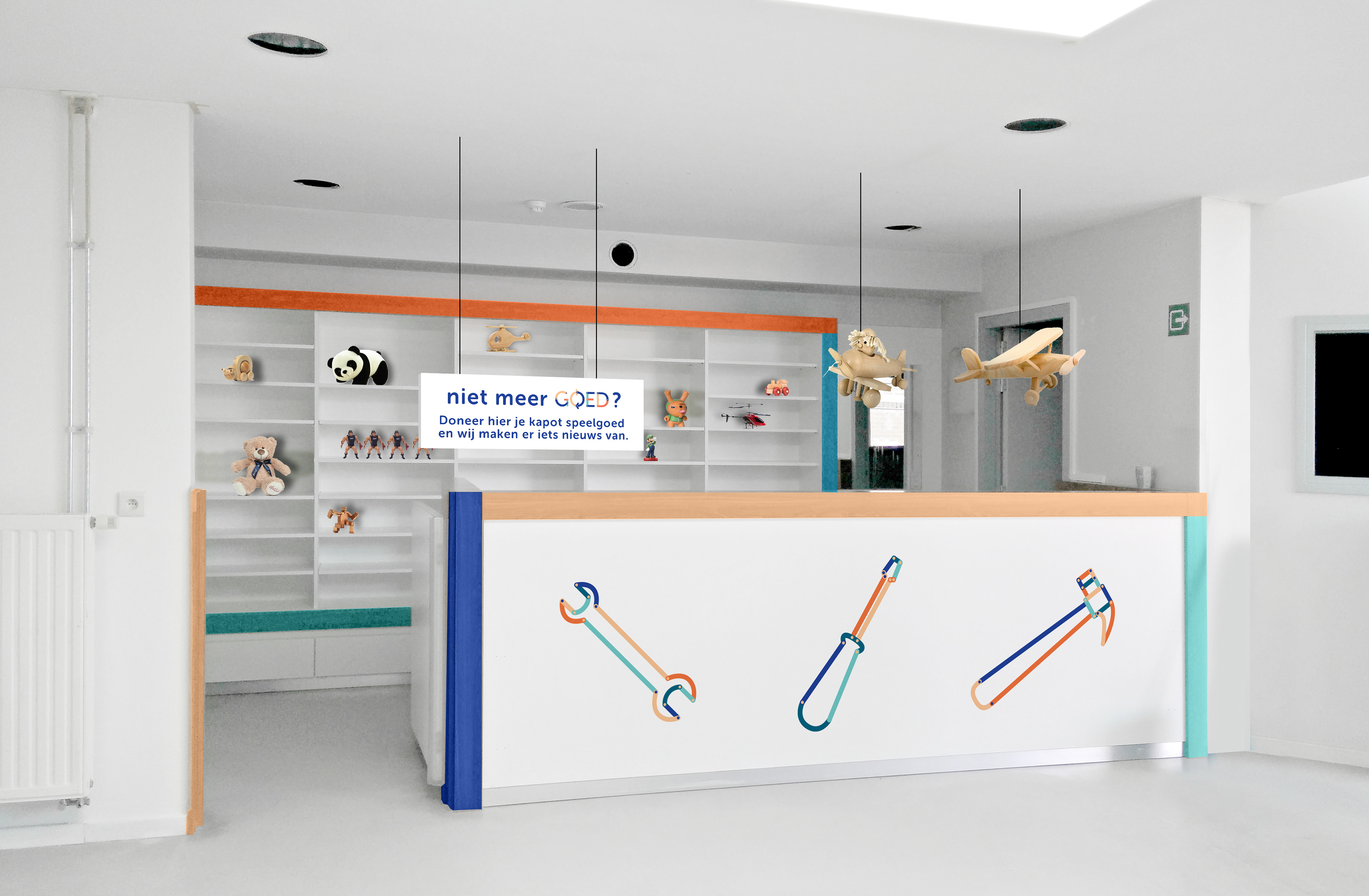 Branding voor spelotheek Goed.