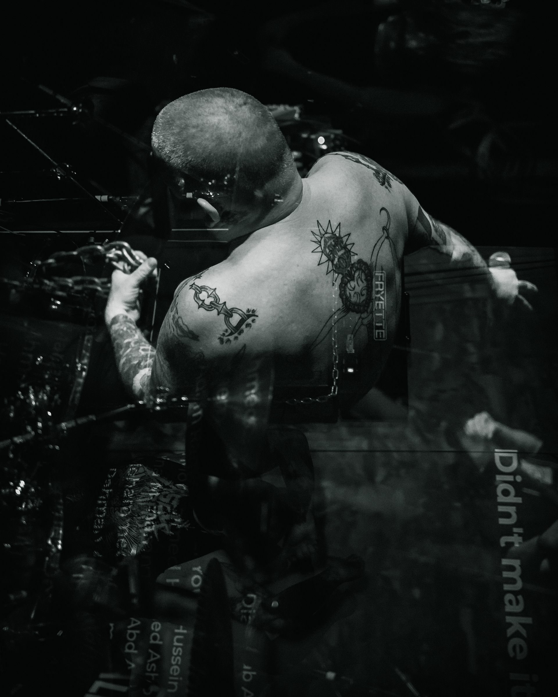 Balkan - Astoria - Vancouver - in camera double exposure of the vocalist and stage