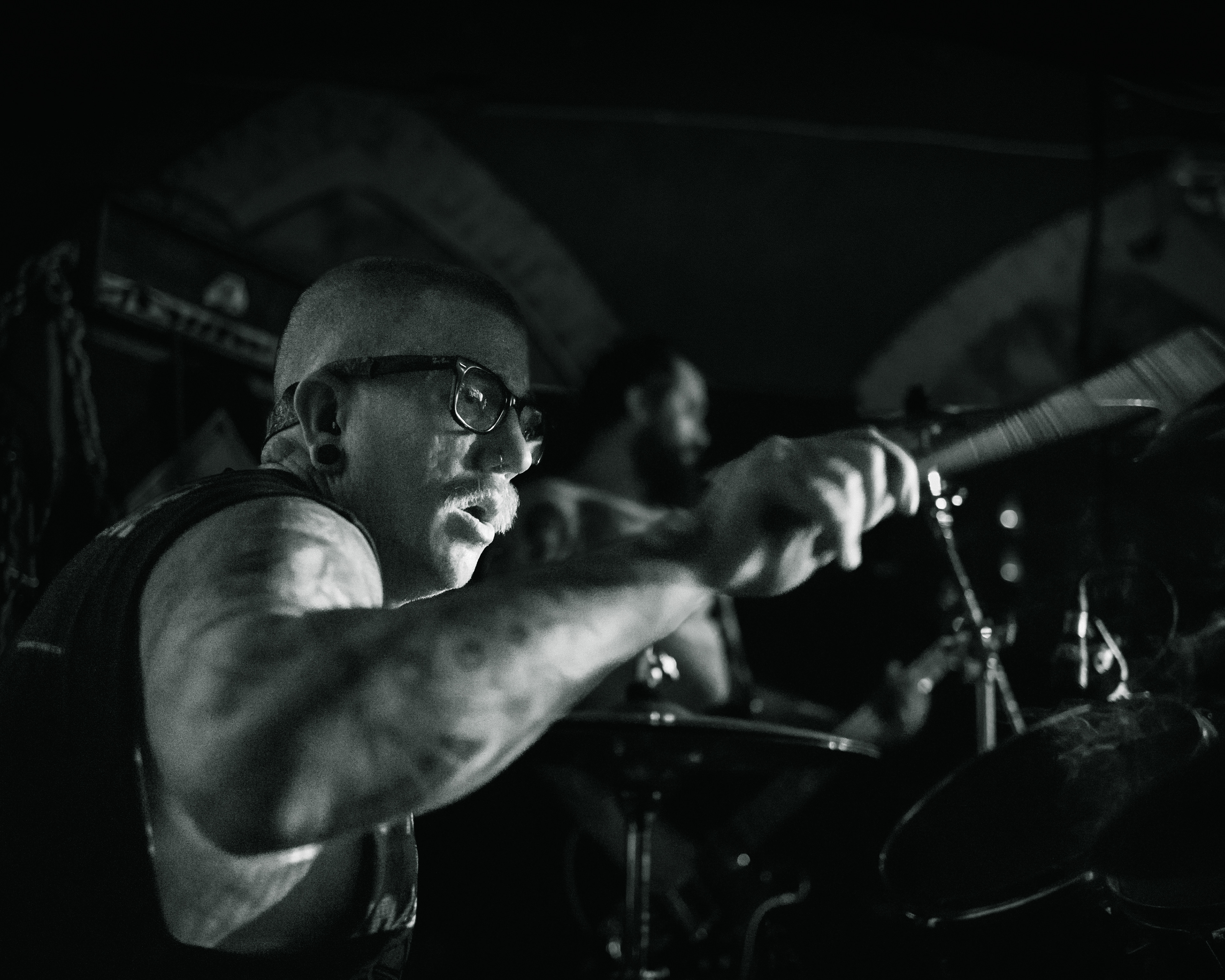 Balkan - Astoria - Vancouver -The drummer performing