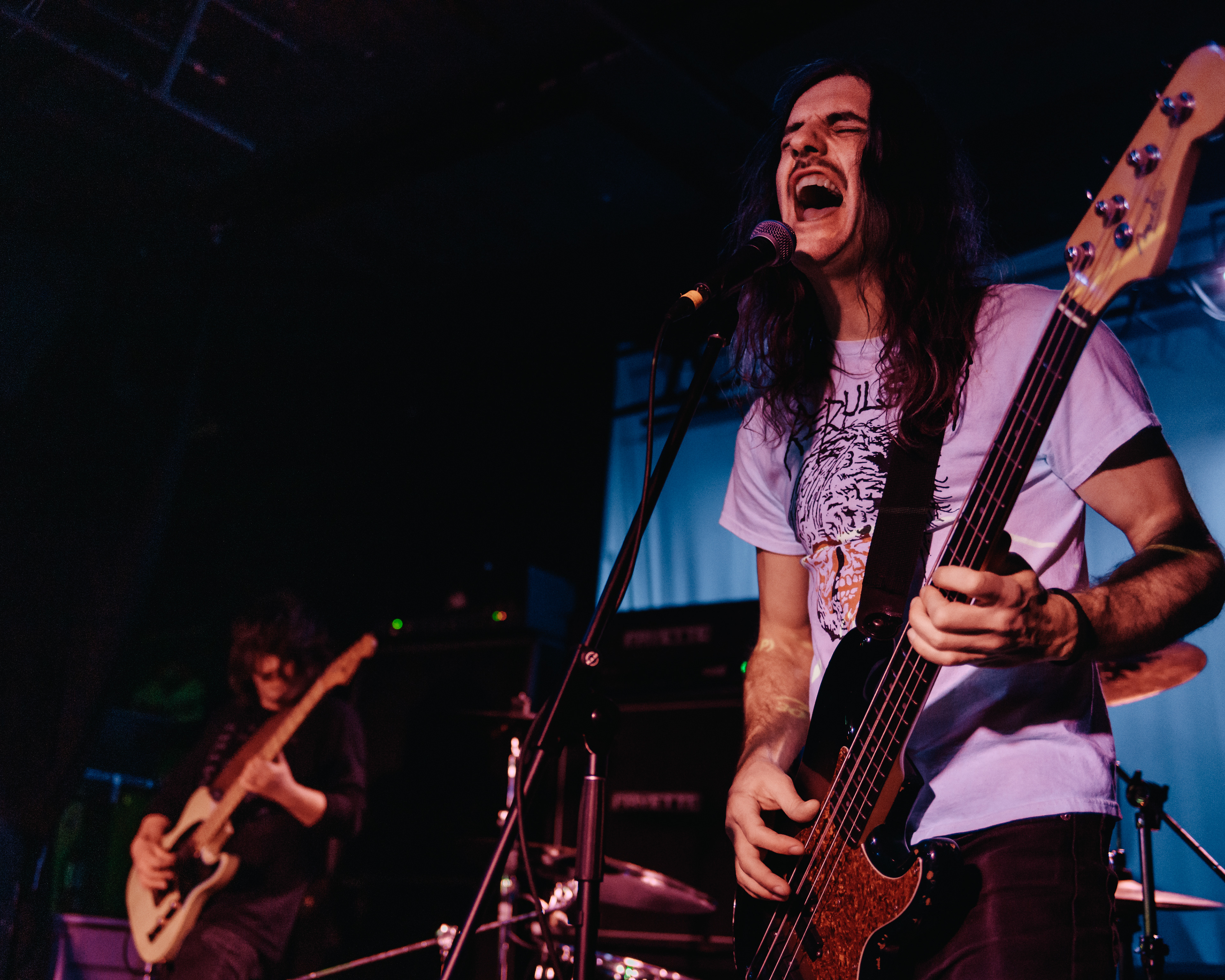 Tekarra - Astoria - Vancouver - Bass player performing with the guitarist in the background