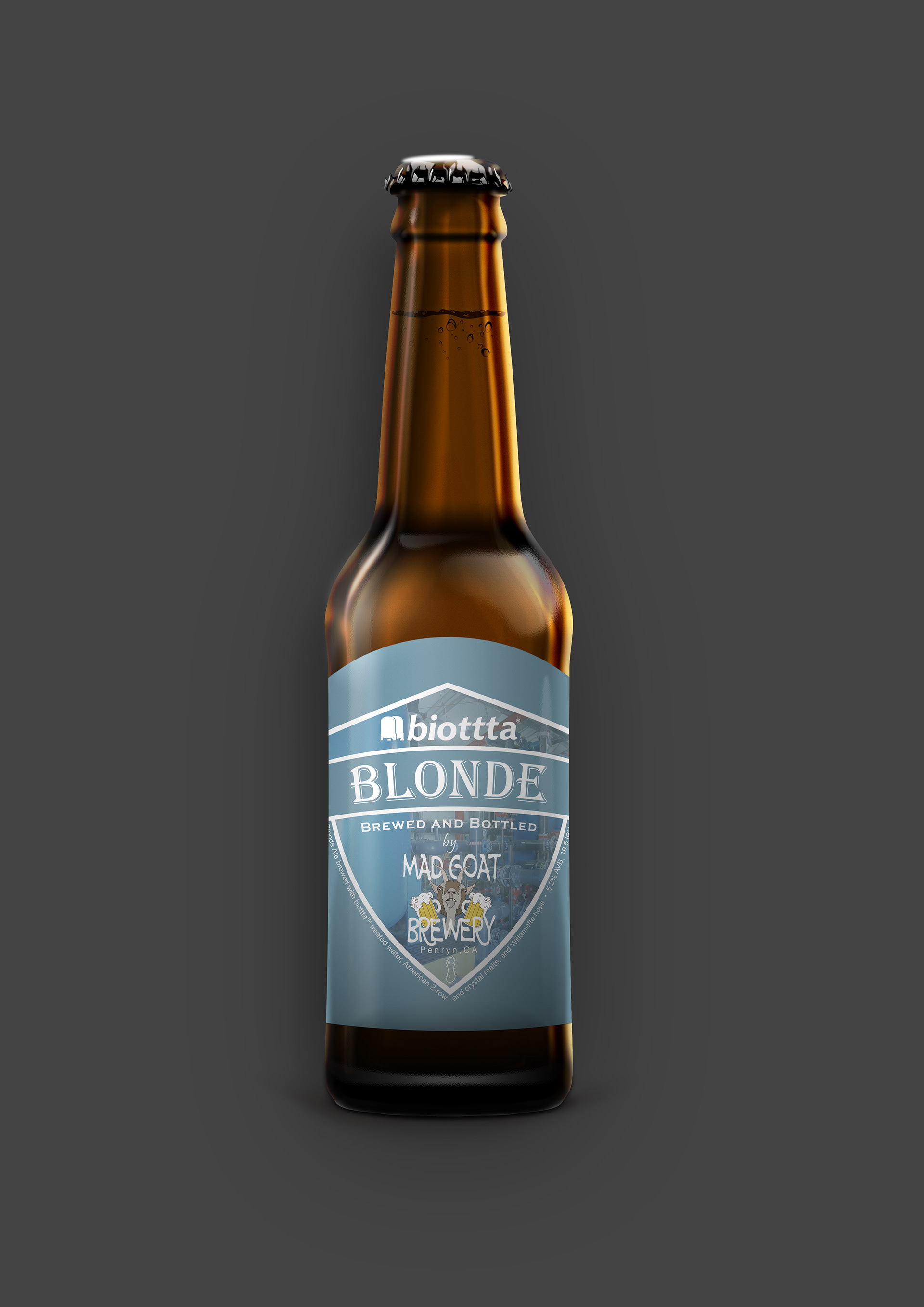 Microbrewery logo and bottle label design