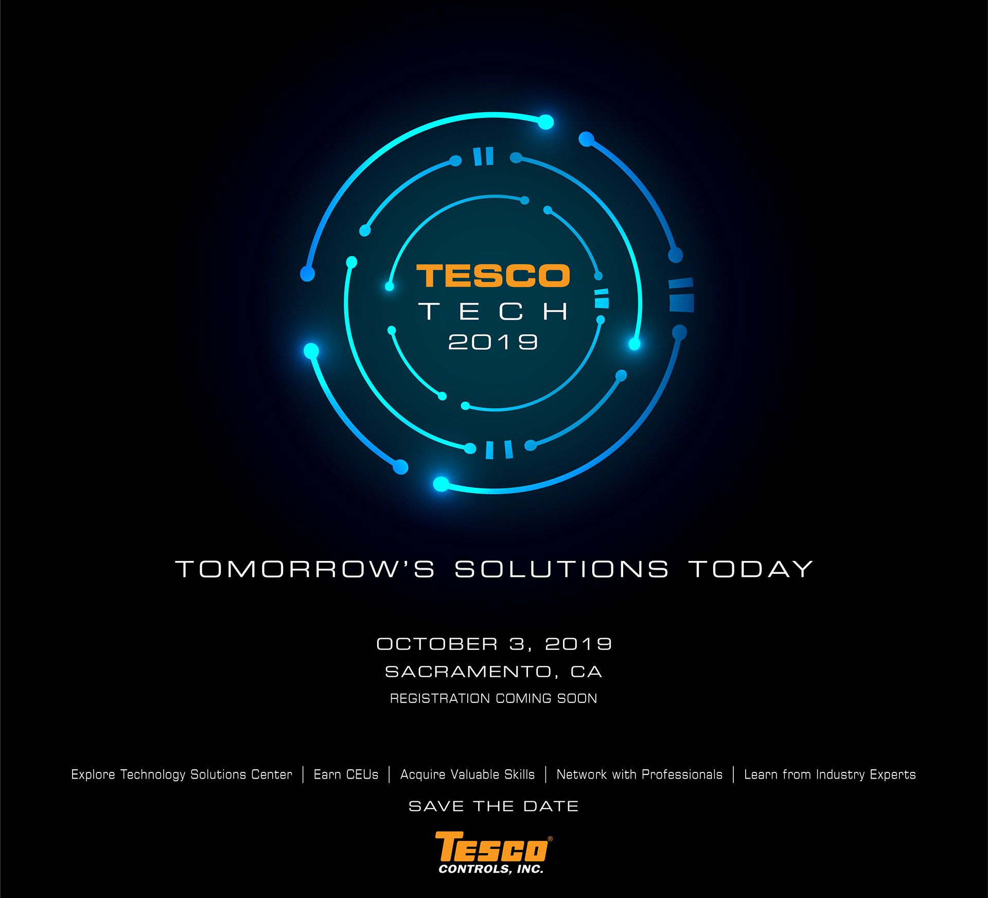 TESCO Tech 2019 technical fair branding