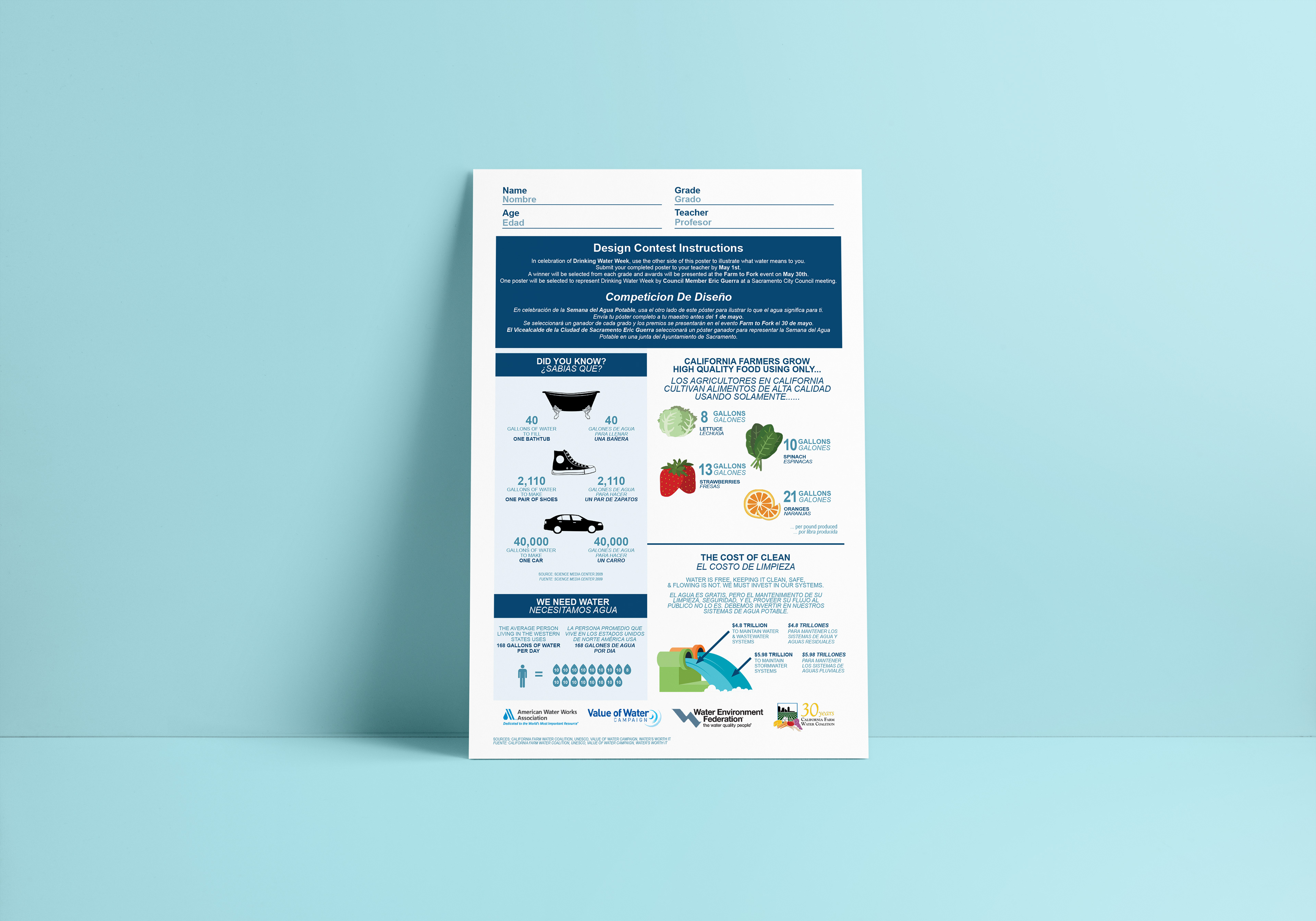 Carollo Cares School Presentation Educational Flyer