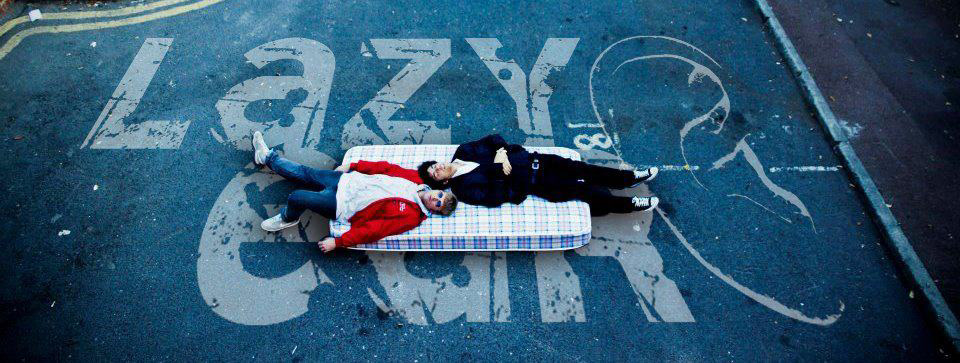 Photoshoot for the artwork of the duo "Lazy Ear", a side project of London-based artist Davide Shorty